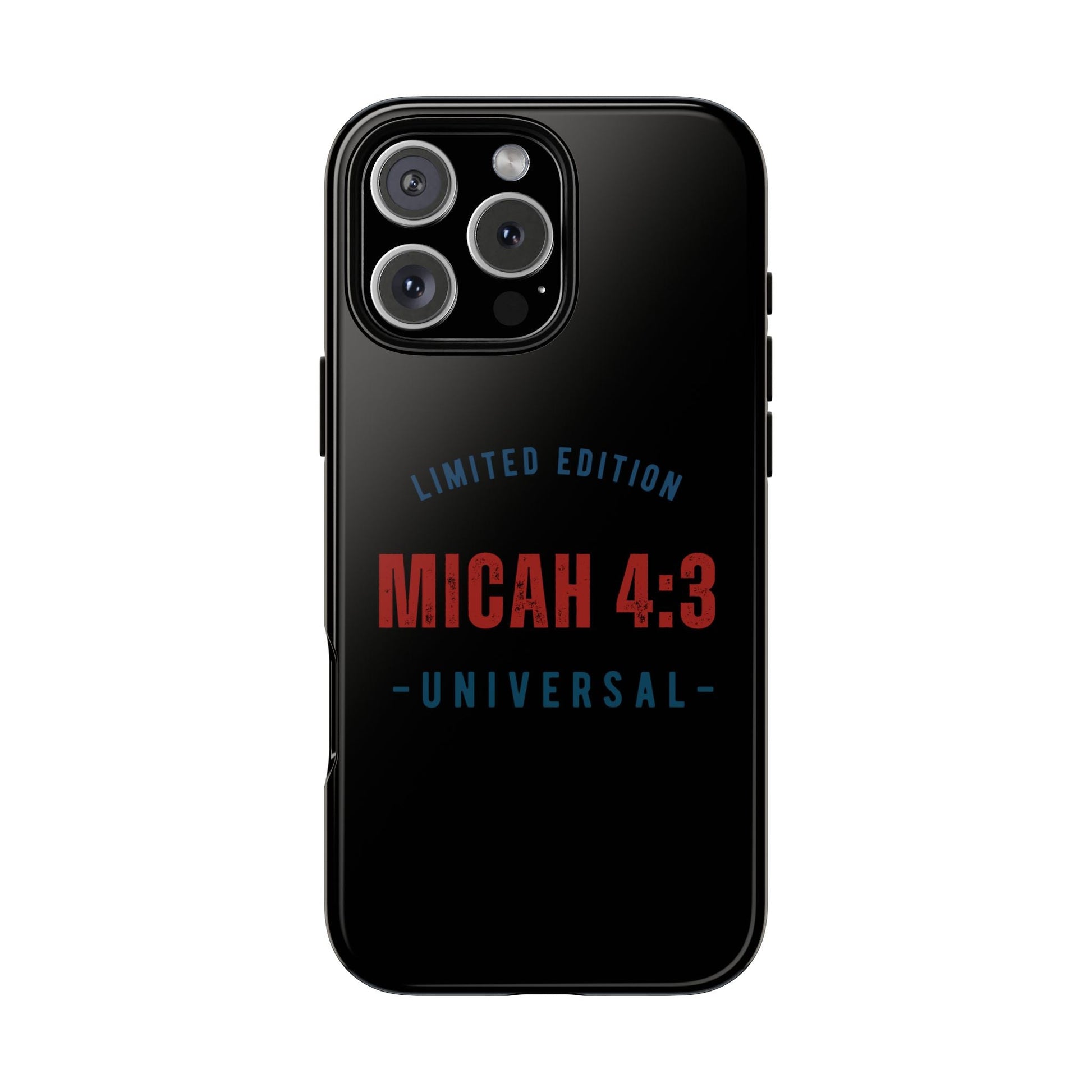 ⭐ Limited Edition Tough Phone Case, Inspirational Phone Cover, Micah 4:3 Design, Christian Gifts, Unique Cell Phone Accessory | Phone Case – GodSpeed Threads