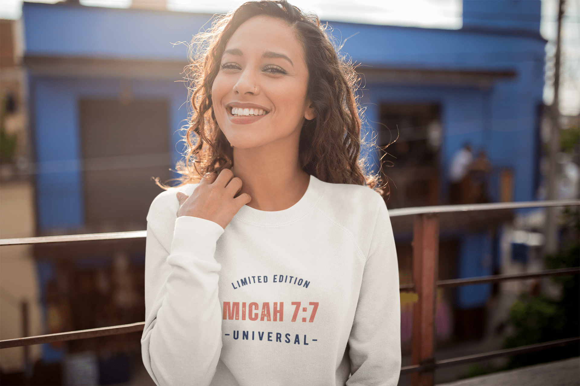 ⭐ Micah 7:7 Limited Edition Universal Sweatshirt – Faith - Inspired Comfort | sweatshirts – GodSpeed Threads