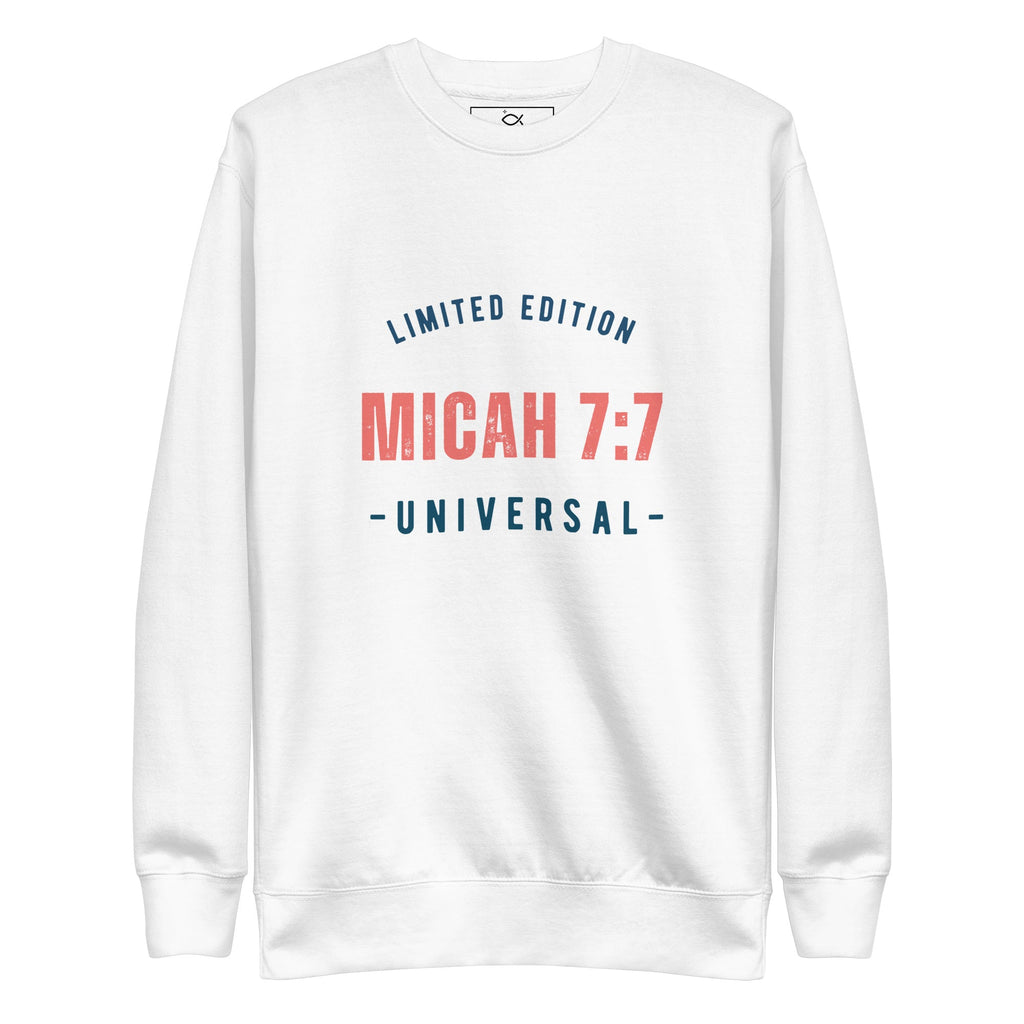 ⭐ Micah 7:7 Limited Edition Universal Sweatshirt – Faith - Inspired Comfort | sweatshirts – GodSpeed Threads