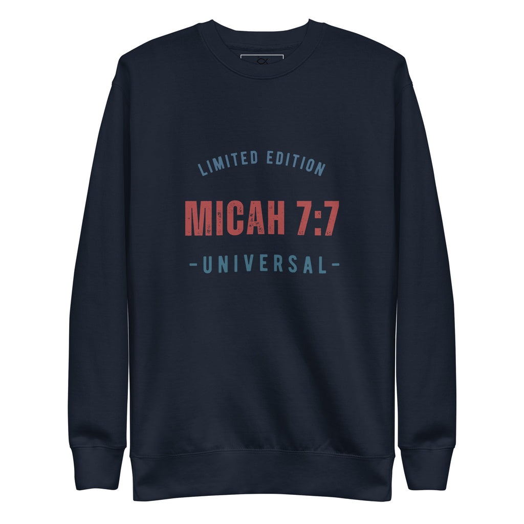 ⭐ Micah 7:7 Limited Edition Universal Sweatshirt – Faith - Inspired Comfort | sweatshirts – GodSpeed Threads