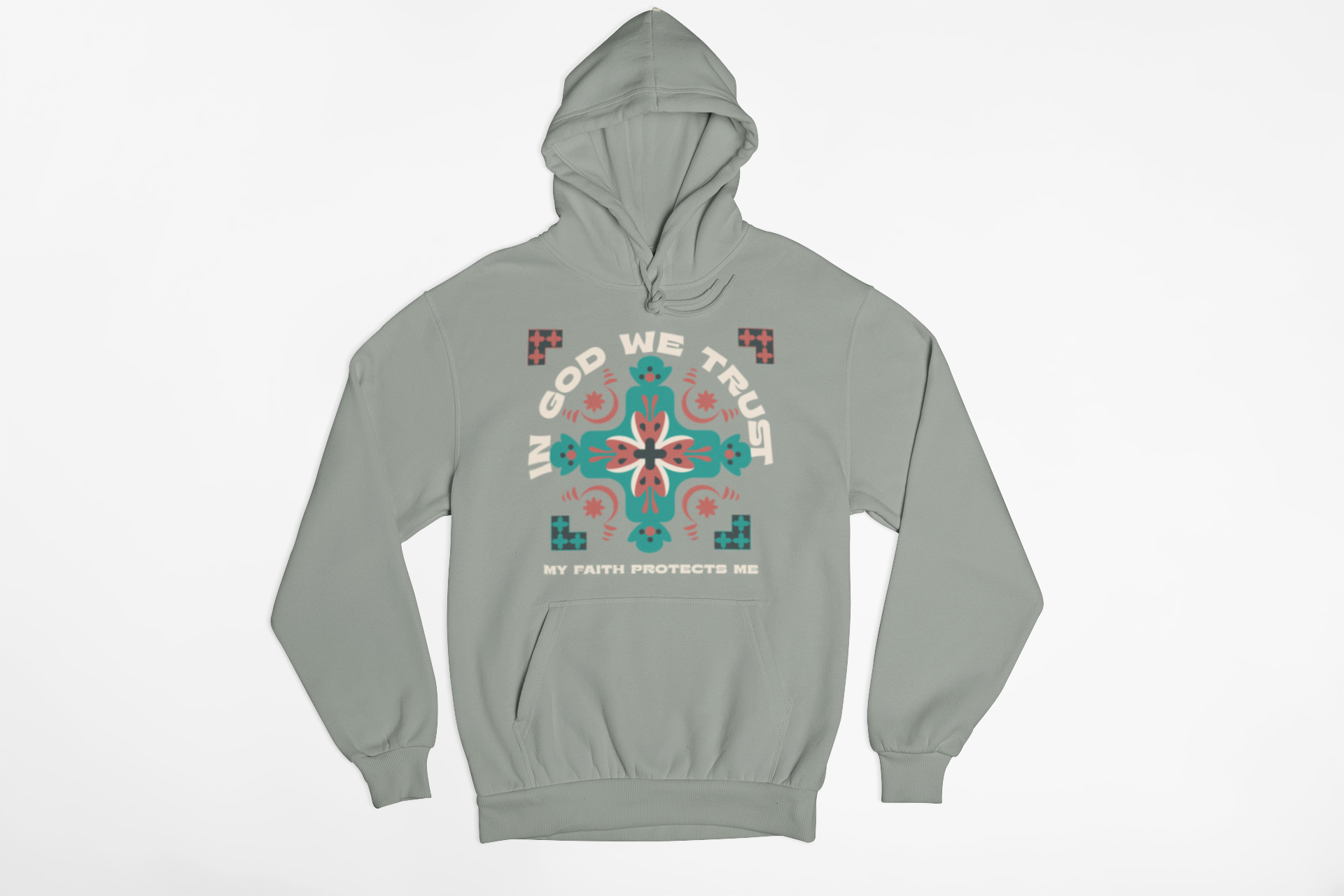 "In God We Trust hoodie with geometric faith-based design."
"Christian hoodie with an inspiring message about trust in God."
"Cozy faith-based hoodie featuring ‘My Faith Protects Me’ quote."
"Stylish Christian streetwear hoodie with bold spiritual design."
"Inspirational Christian hoodie for everyday faith and fashion."