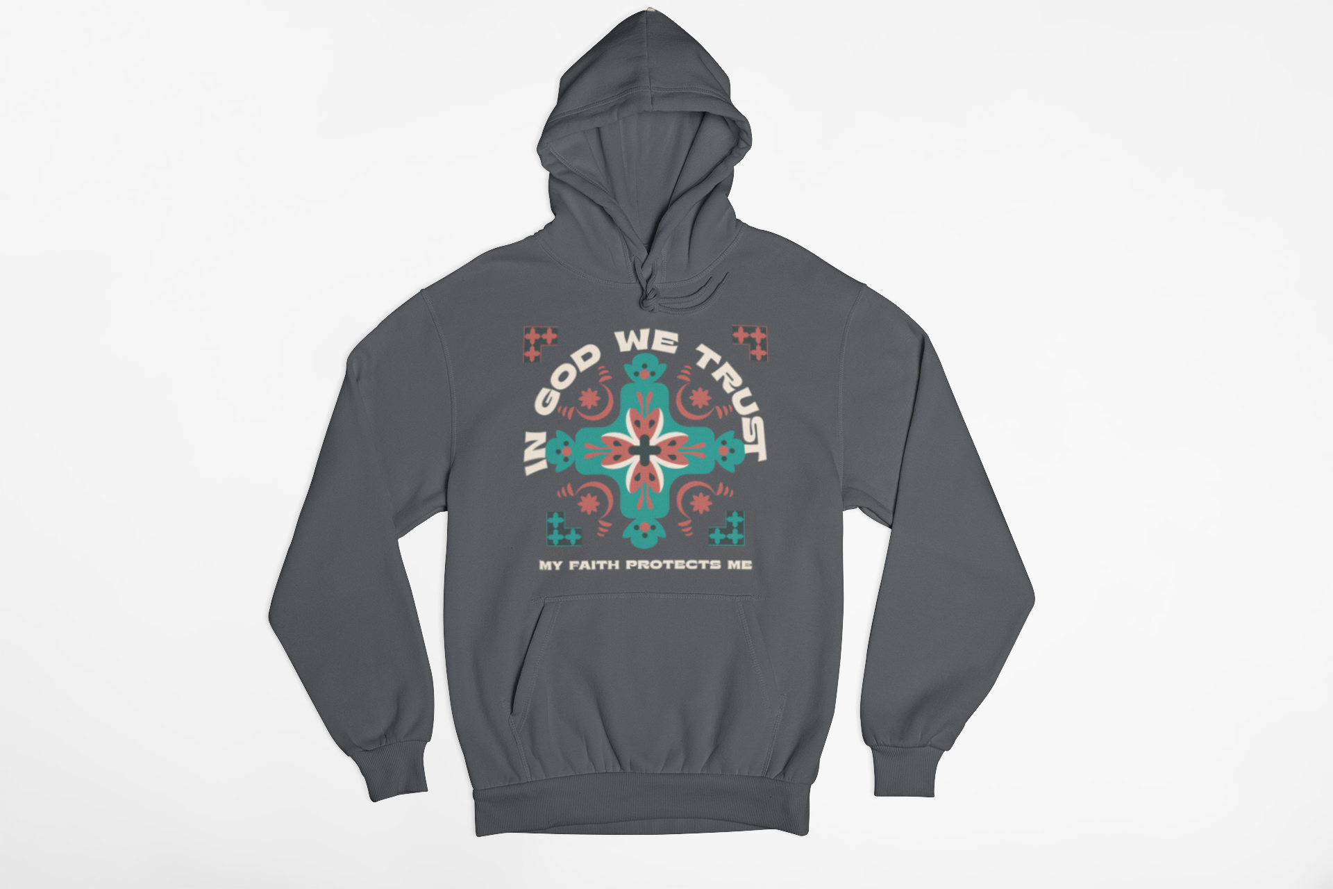 "In God We Trust hoodie with geometric faith-based design."
"Christian hoodie with an inspiring message about trust in God."
"Cozy faith-based hoodie featuring ‘My Faith Protects Me’ quote."
"Stylish Christian streetwear hoodie with bold spiritual design."
"Inspirational Christian hoodie for everyday faith and fashion."