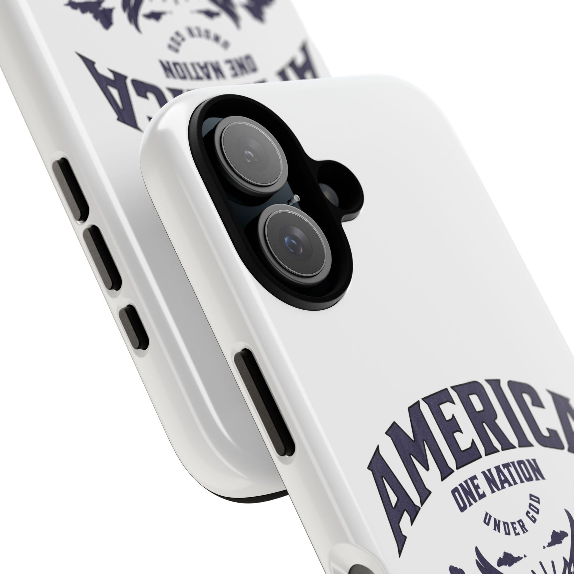 Patriotic Phone Case with Eagle Design, American Flag Cover, Independence Day Gift, Faith Freedom Fortitude, Psalm 18:2 | Phone Case – GodSpeed Threads