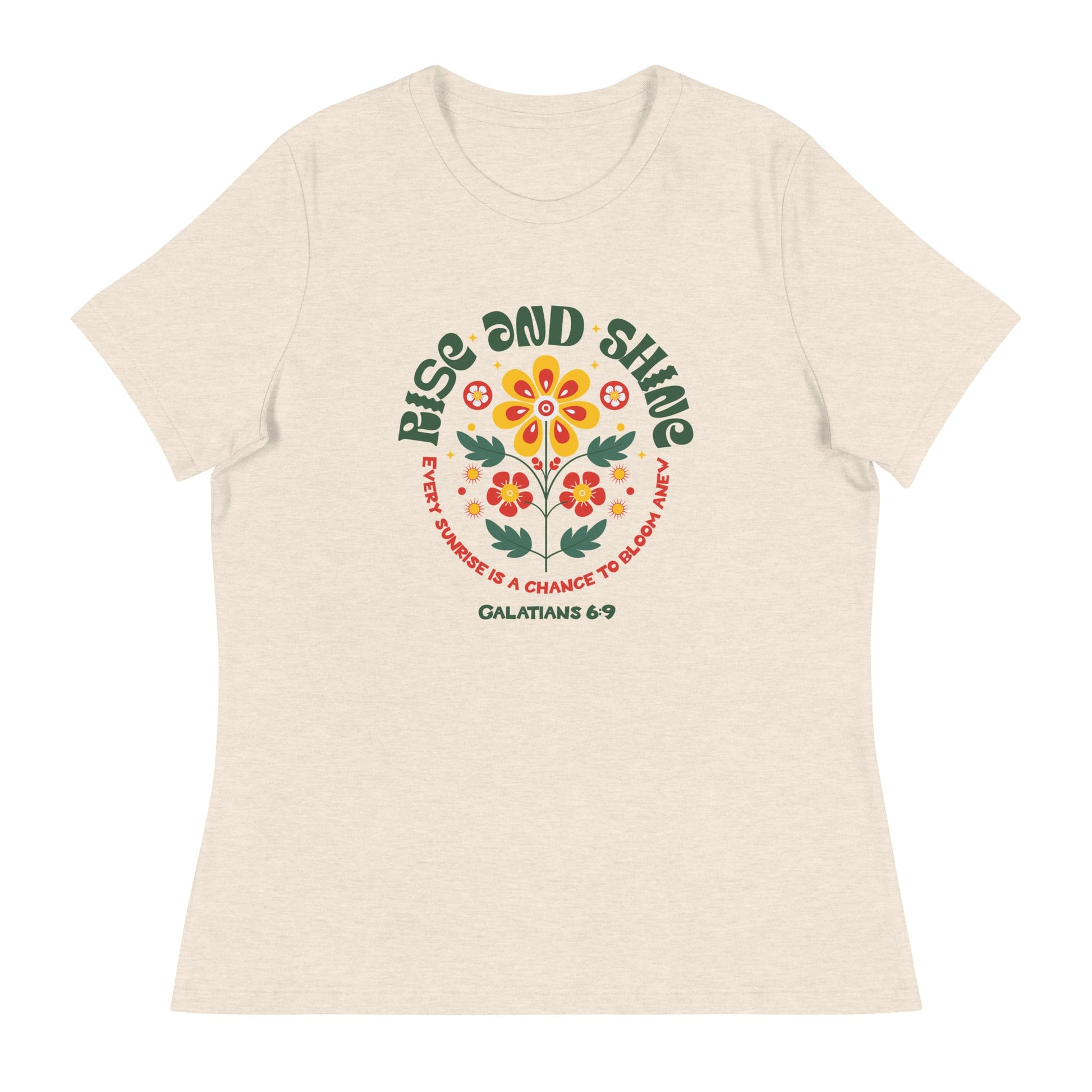 Rise and Shine T-Shirt – Galatians 6:9 | Women's T-Shirts – GodSpeed Threads