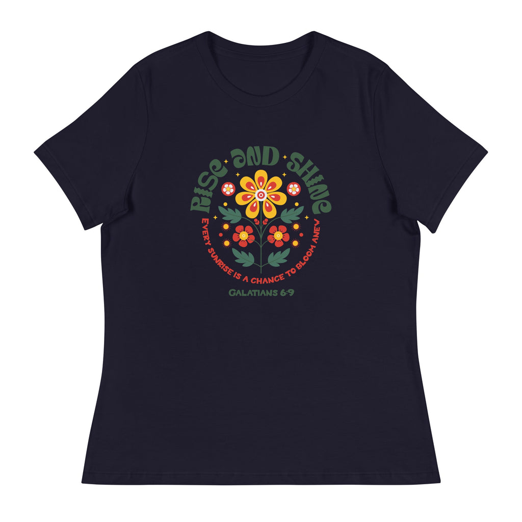 Rise and Shine T-Shirt – Galatians 6:9 | Women's T-Shirts – GodSpeed Threads