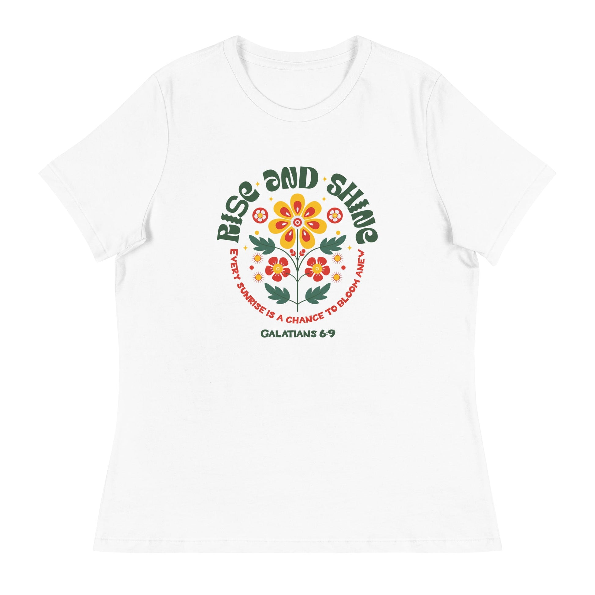 Rise and Shine T-Shirt – Galatians 6:9 | Women's T-Shirts – GodSpeed Threads