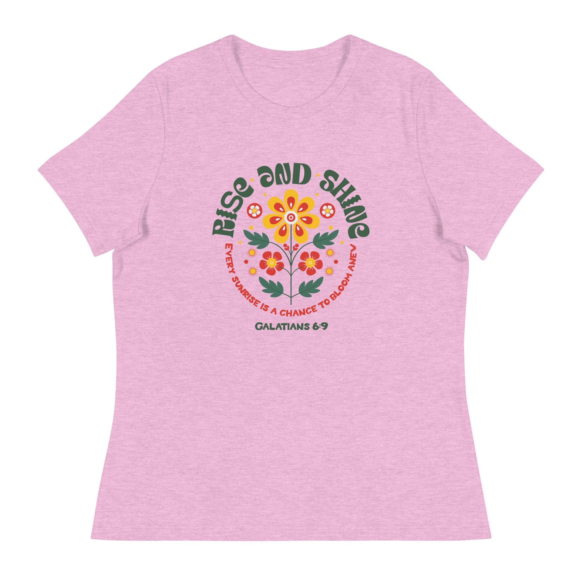 Rise and Shine T-Shirt – Galatians 6:9 | Women's T-Shirts – GodSpeed Threads
