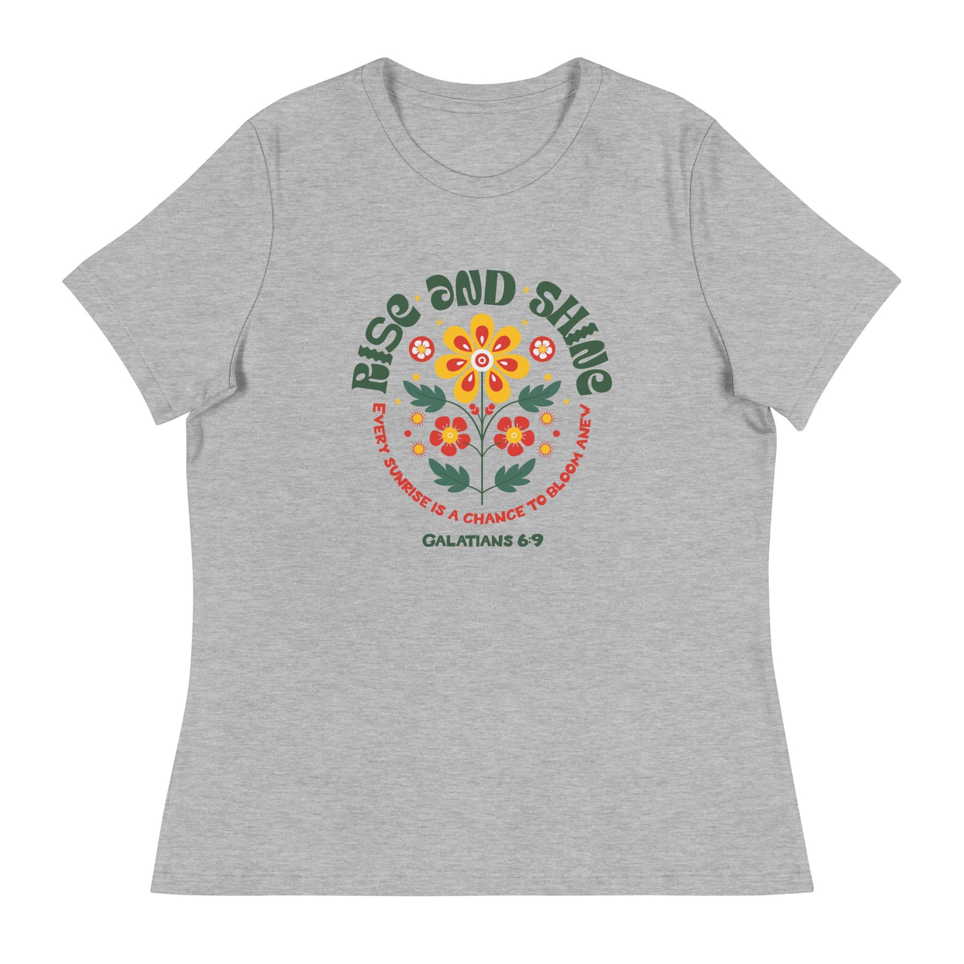 Rise and Shine T-Shirt – Galatians 6:9 | Women's T-Shirts – GodSpeed Threads