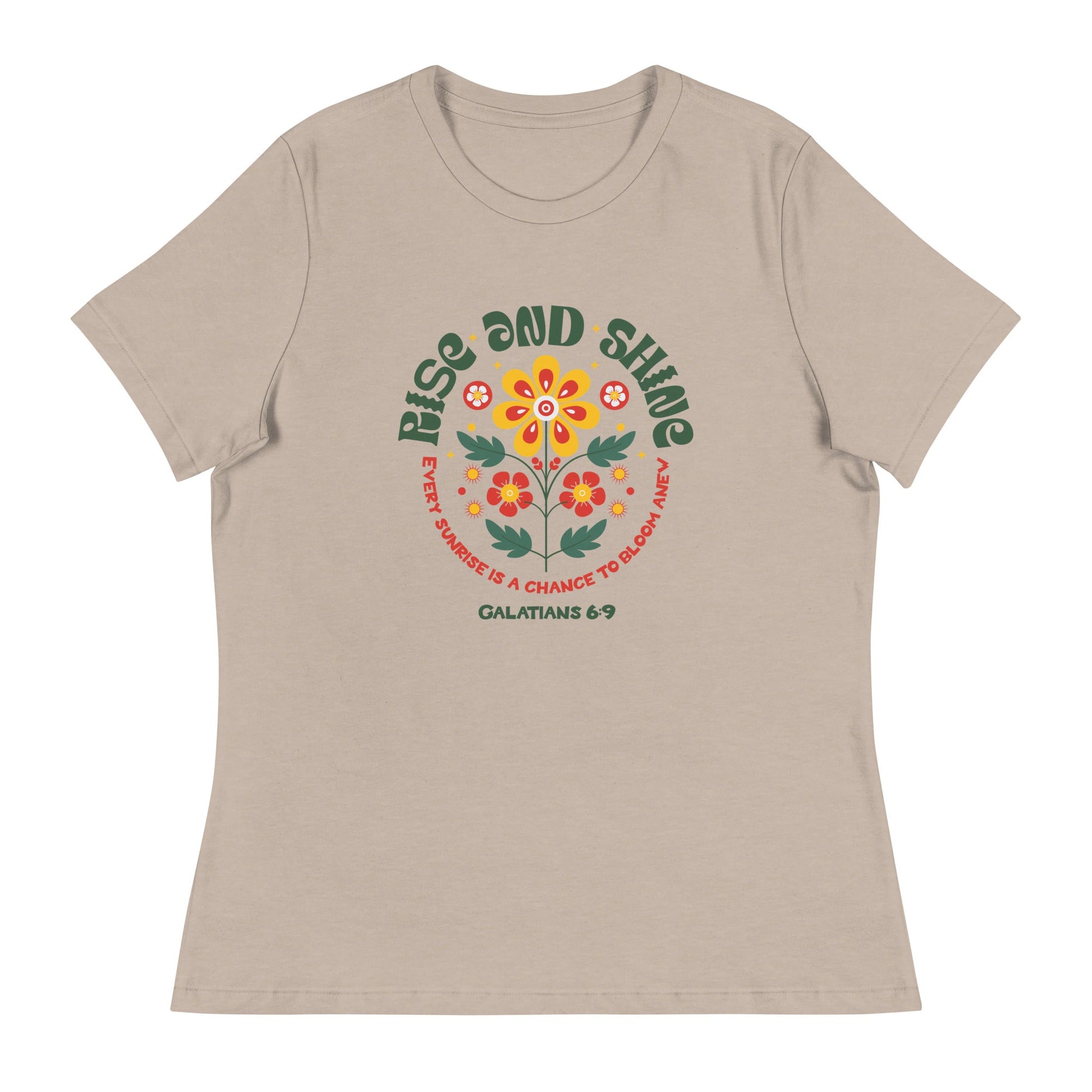 Rise and Shine T-Shirt – Galatians 6:9 | Women's T-Shirts – GodSpeed Threads