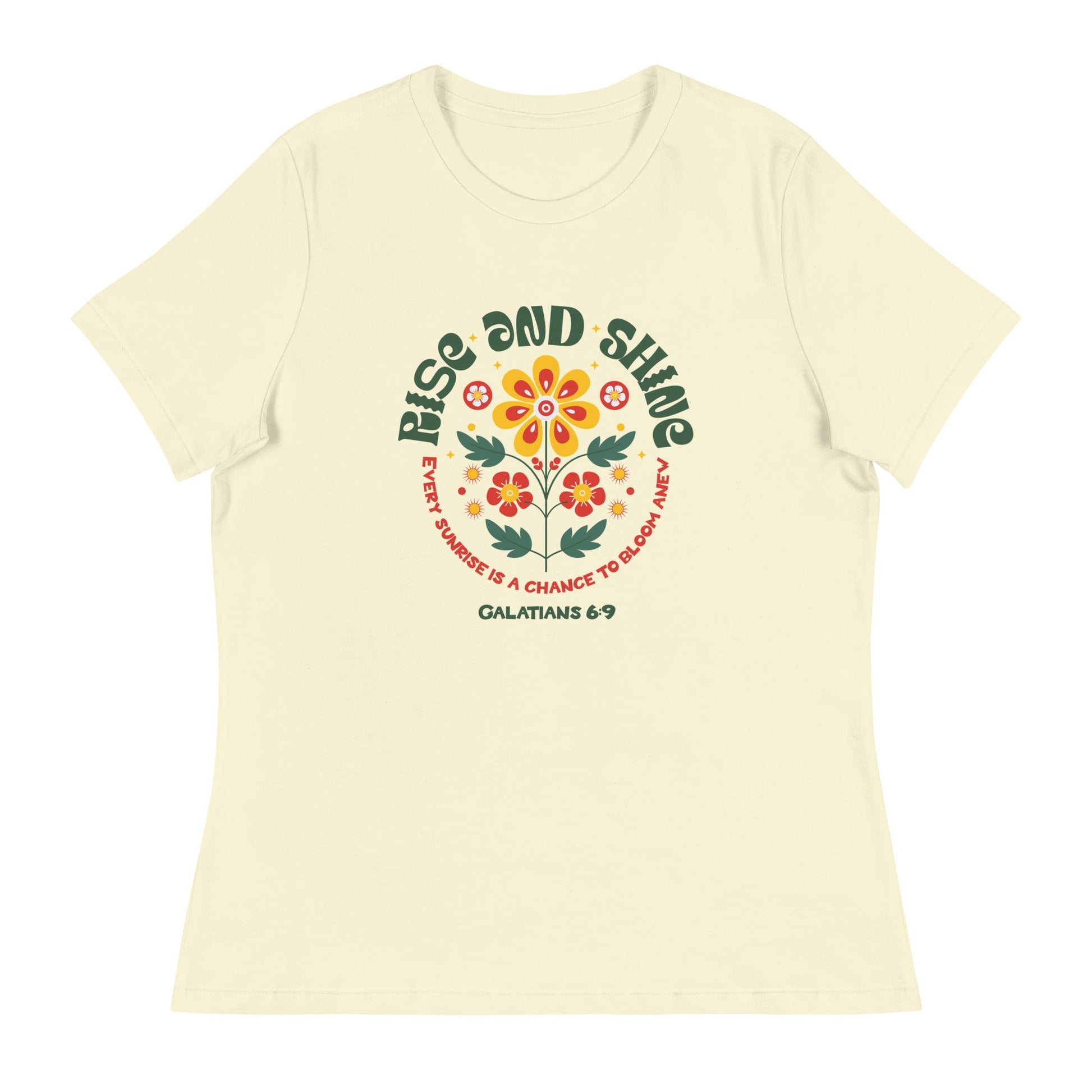 Rise and Shine T-Shirt – Galatians 6:9 | Women's T-Shirts – GodSpeed Threads