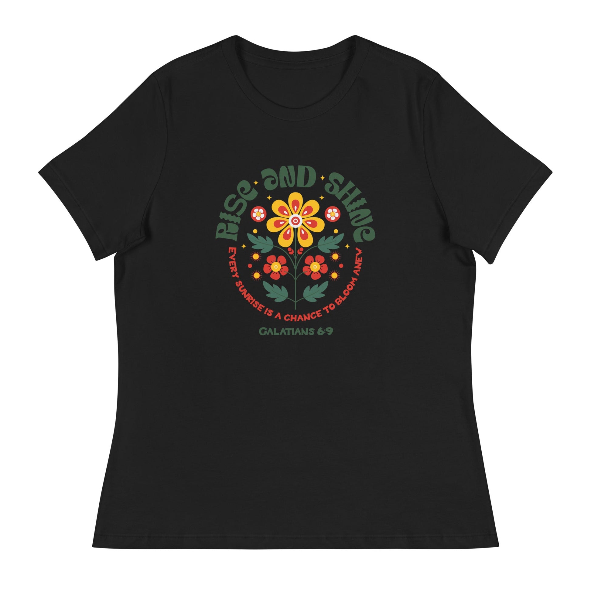 Rise and Shine T-Shirt – Galatians 6:9 | Women's T-Shirts – GodSpeed Threads