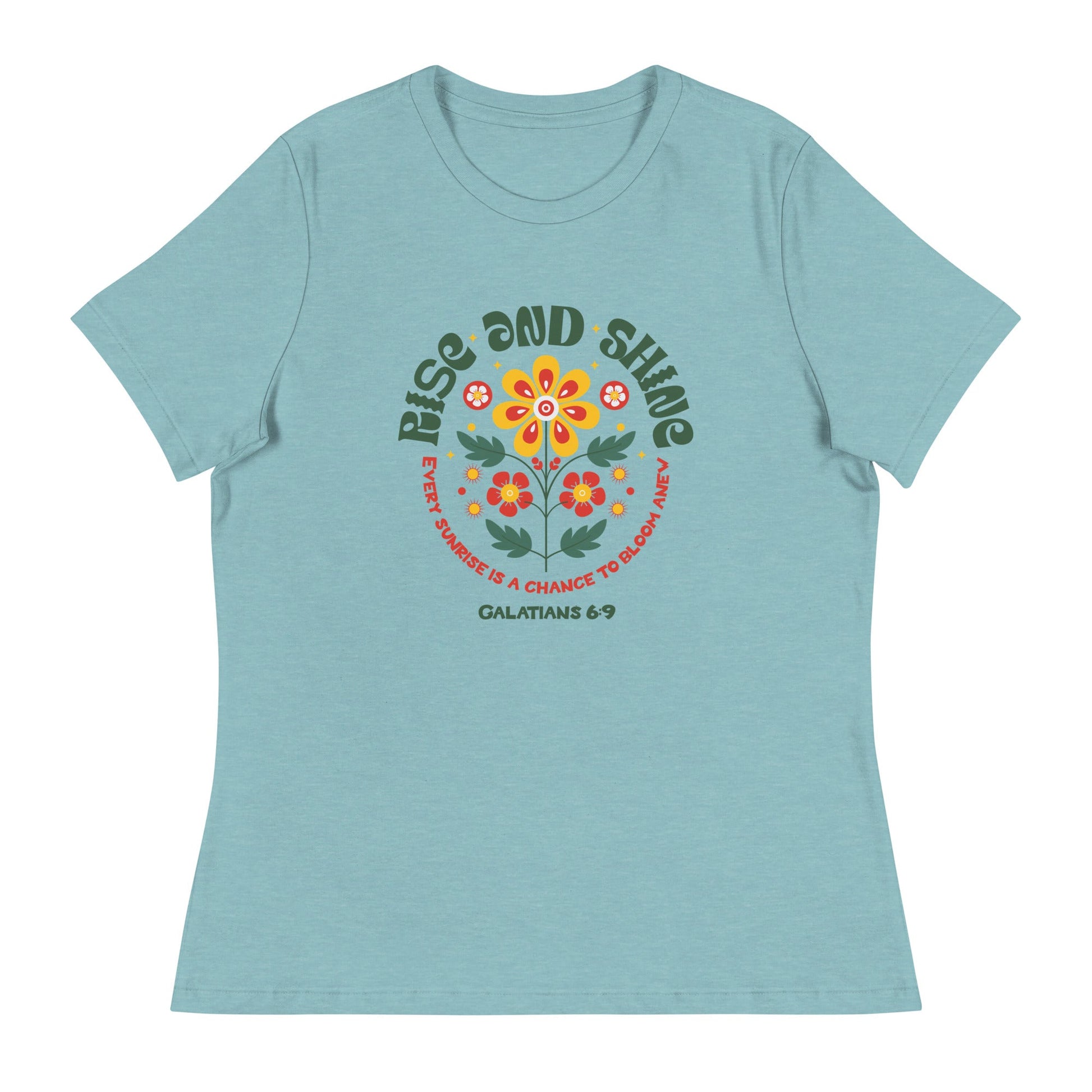 Rise and Shine T-Shirt – Galatians 6:9 | Women's T-Shirts – GodSpeed Threads