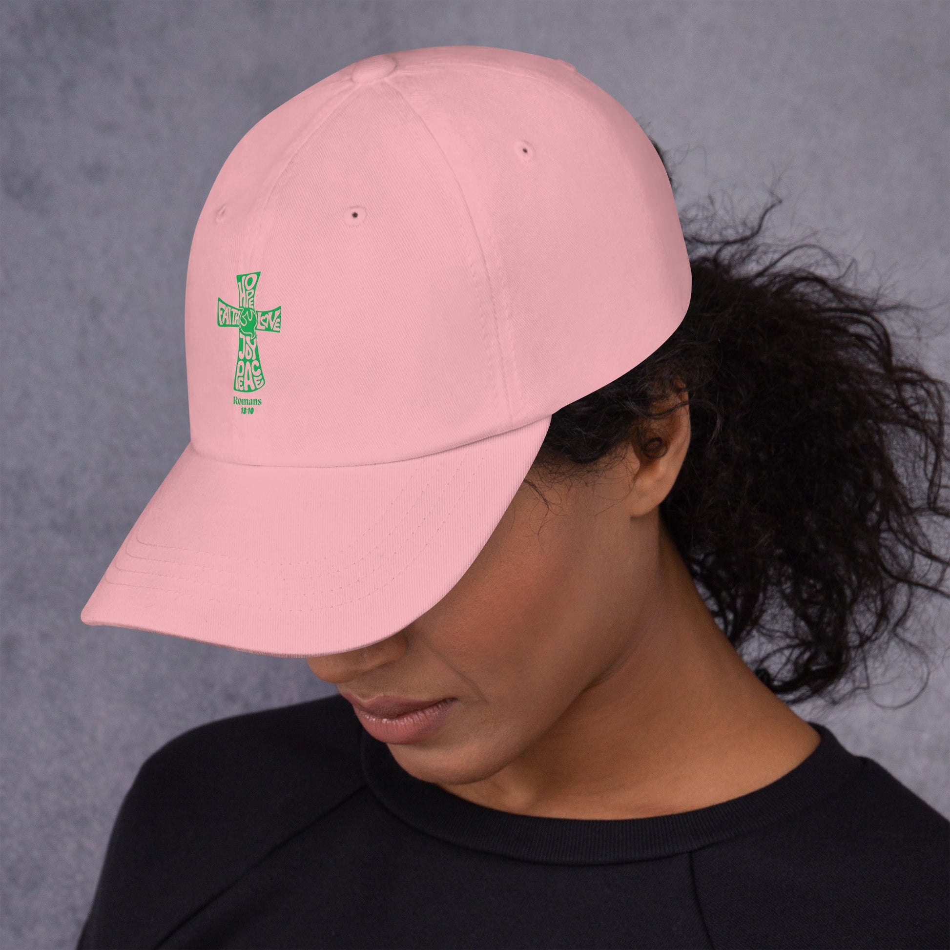 ✝️ Romans 13:10 “Love Fulfills the Law” Dad Hat – Faith - Inspired Everyday Wear | Hats – GodSpeed Threads