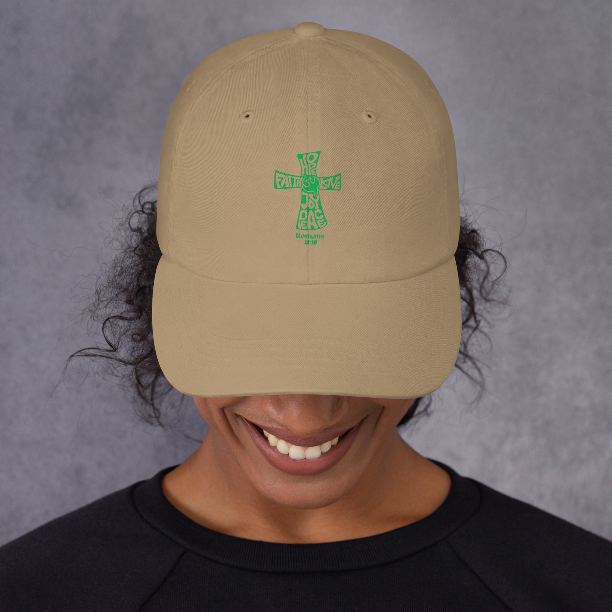 ✝️ Romans 13:10 “Love Fulfills the Law” Dad Hat – Faith - Inspired Everyday Wear | Hats – GodSpeed Threads