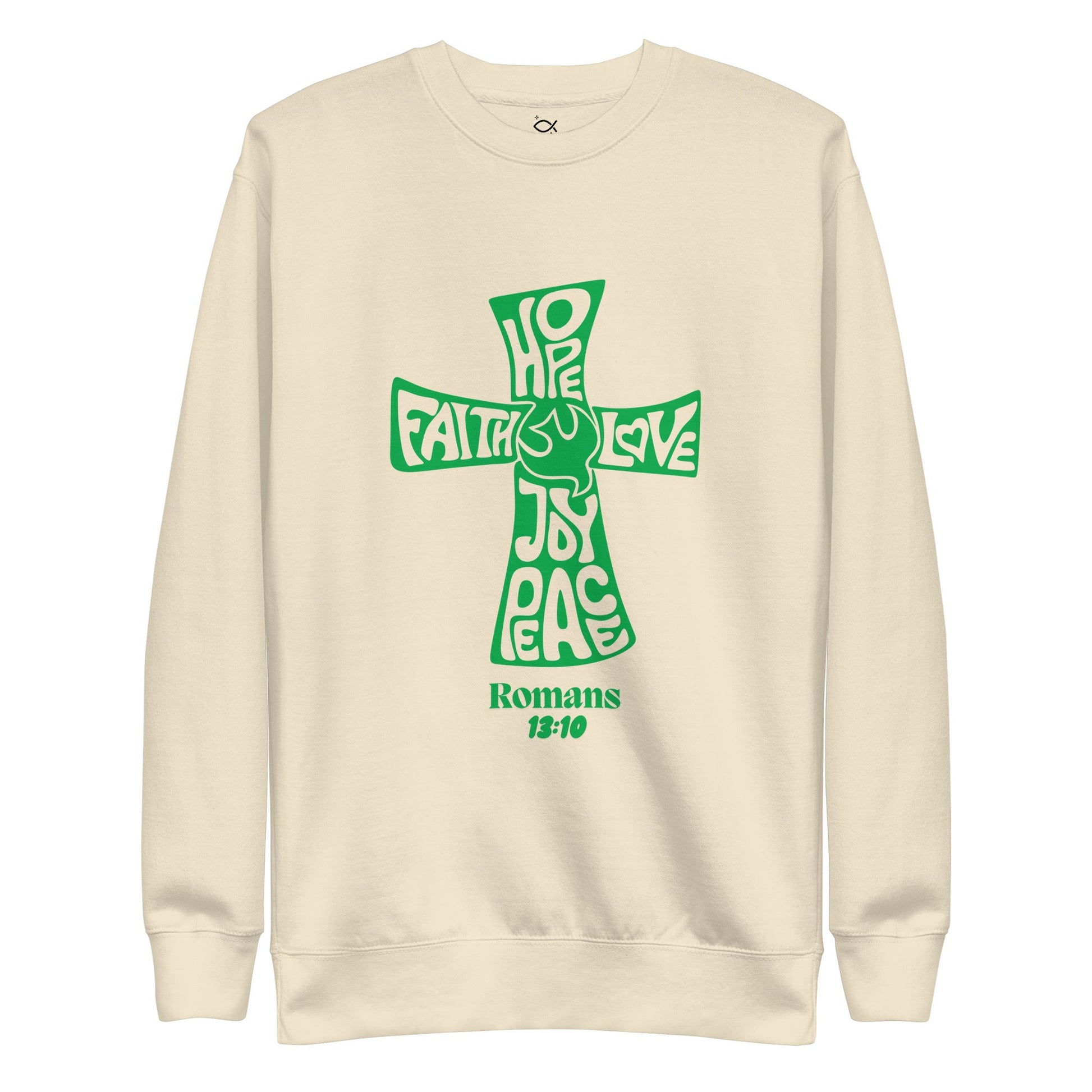 ✝️ Romans 13:10 “Love is the Fulfillment of the Law” Sweatshirt – Faith - Inspired Comfort | sweatshirts – GodSpeed Threads