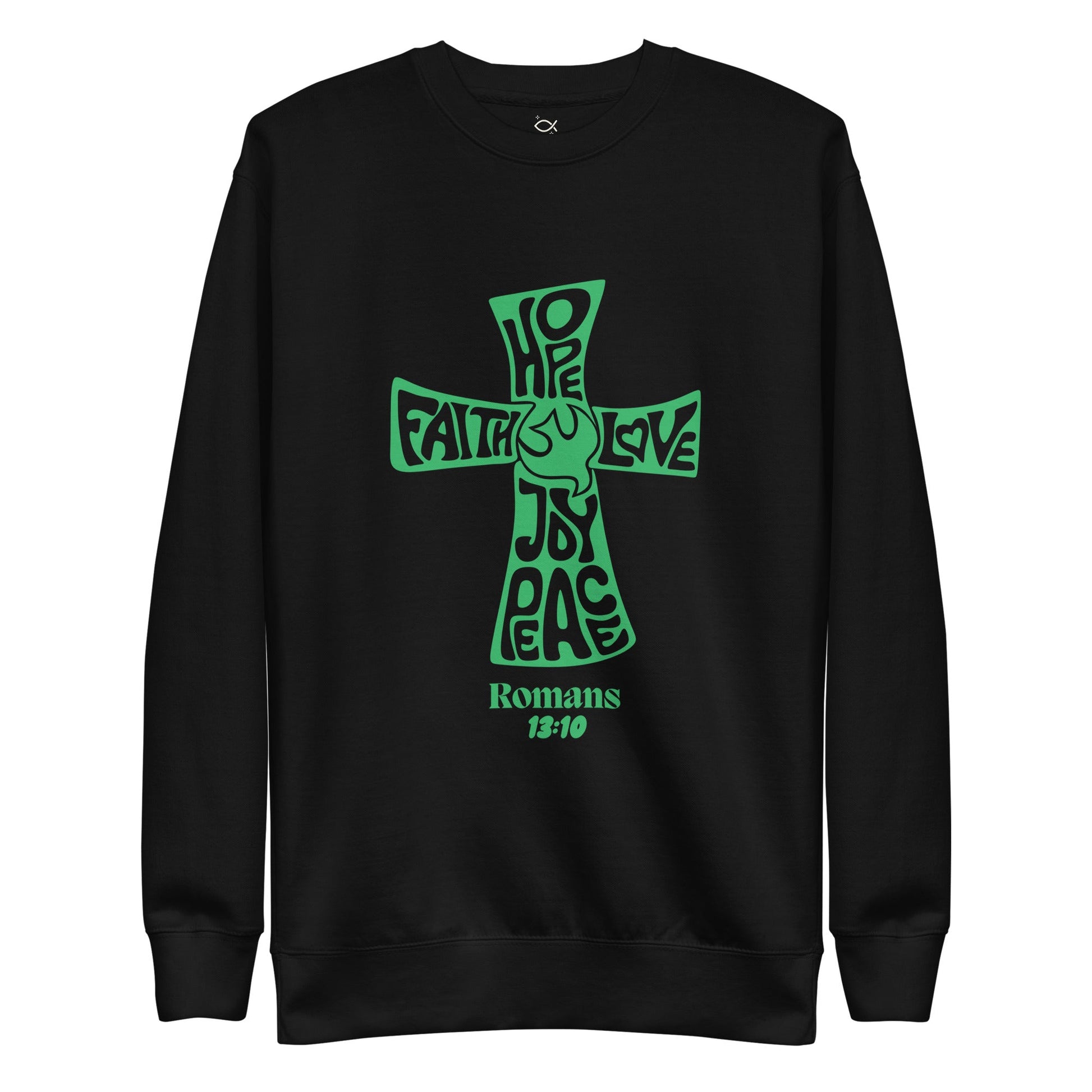 ✝️ Romans 13:10 “Love is the Fulfillment of the Law” Sweatshirt – Faith - Inspired Comfort | sweatshirts – GodSpeed Threads