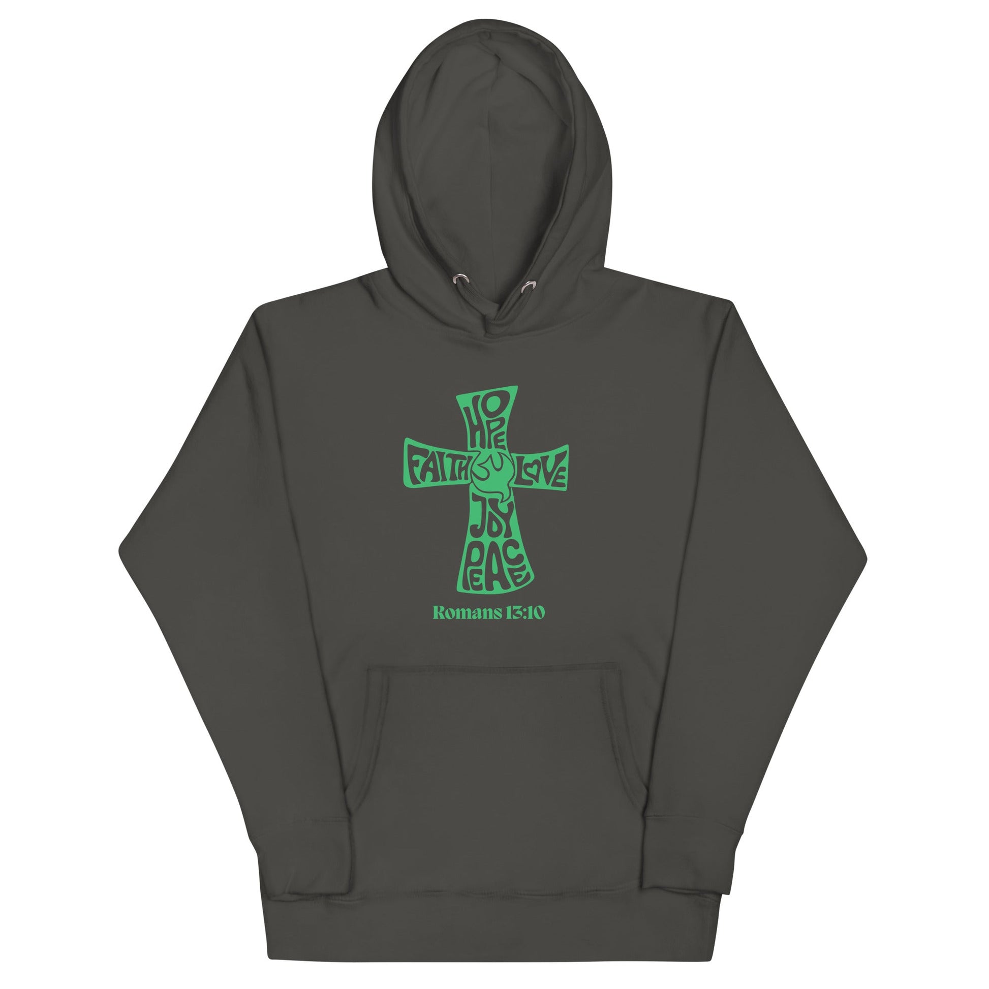 ✝ Romans 15:10 Cross Design – Unisex Hoodie | Hoodies – GodSpeed Threads