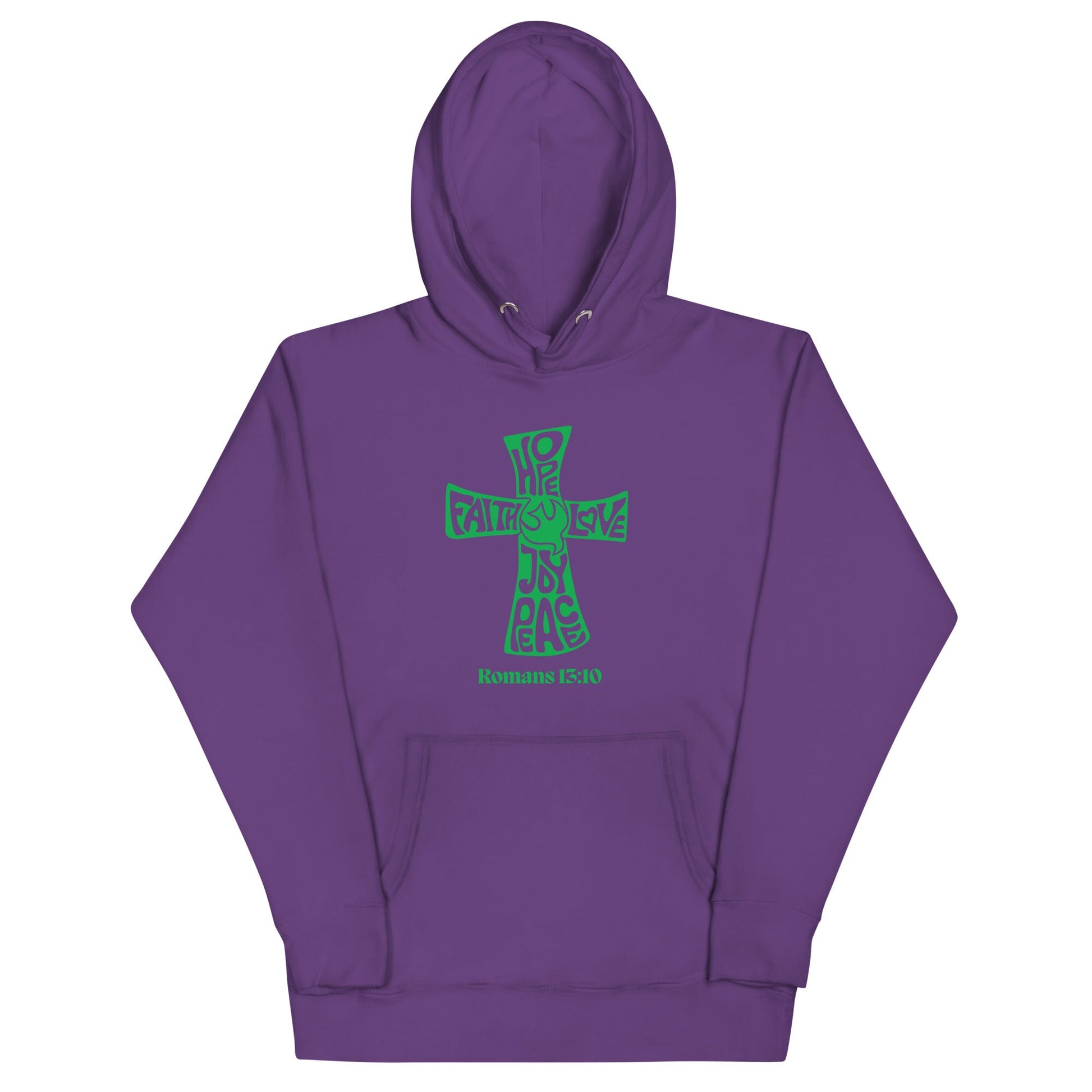 ✝ Romans 15:10 Cross Design – Unisex Hoodie | Hoodies – GodSpeed Threads