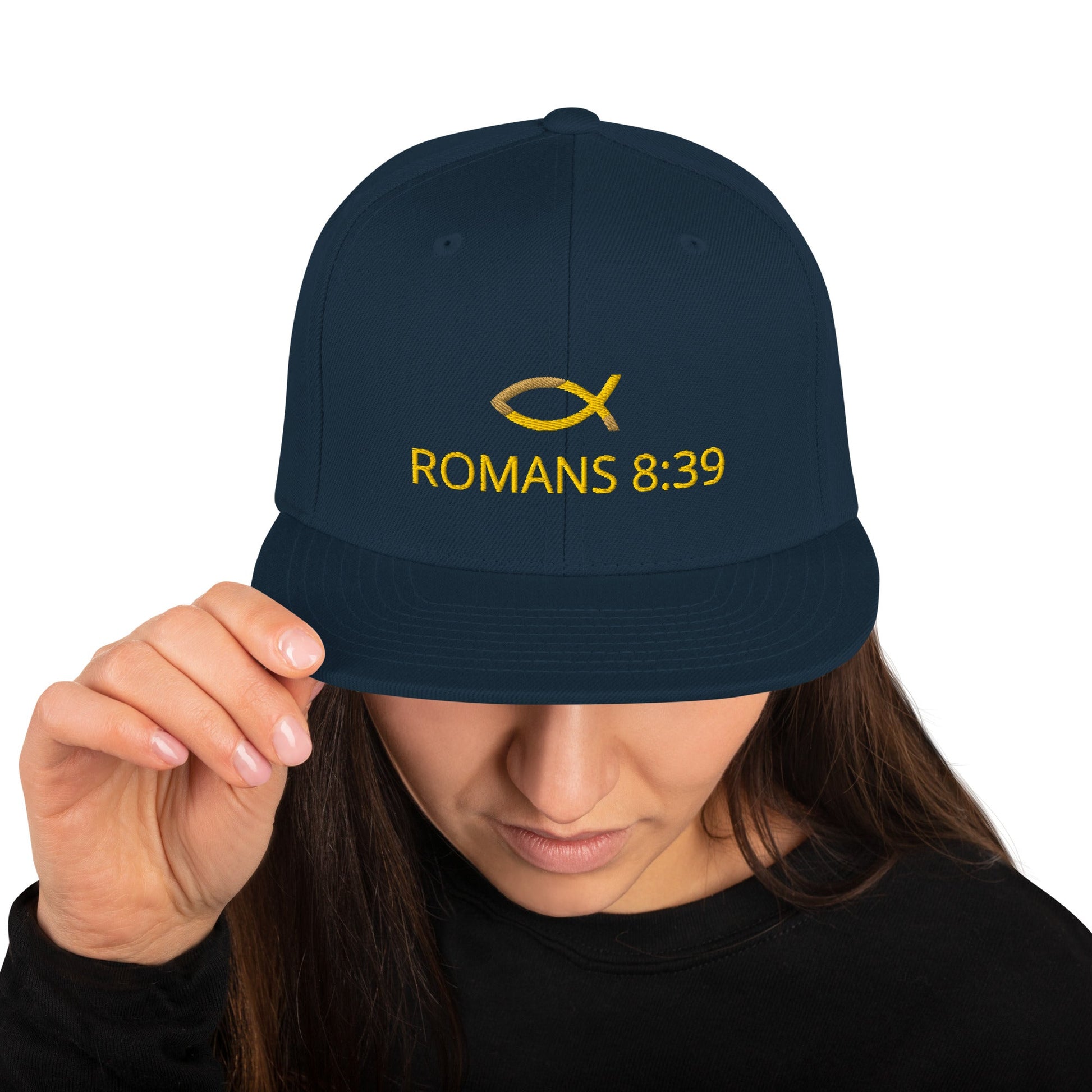 ✝️ Romans 8:39 “Nothing Can Separate Us” Embroidered Snapback Hat – Faith - Inspired Style Hat | Hats – GodSpeed Threads