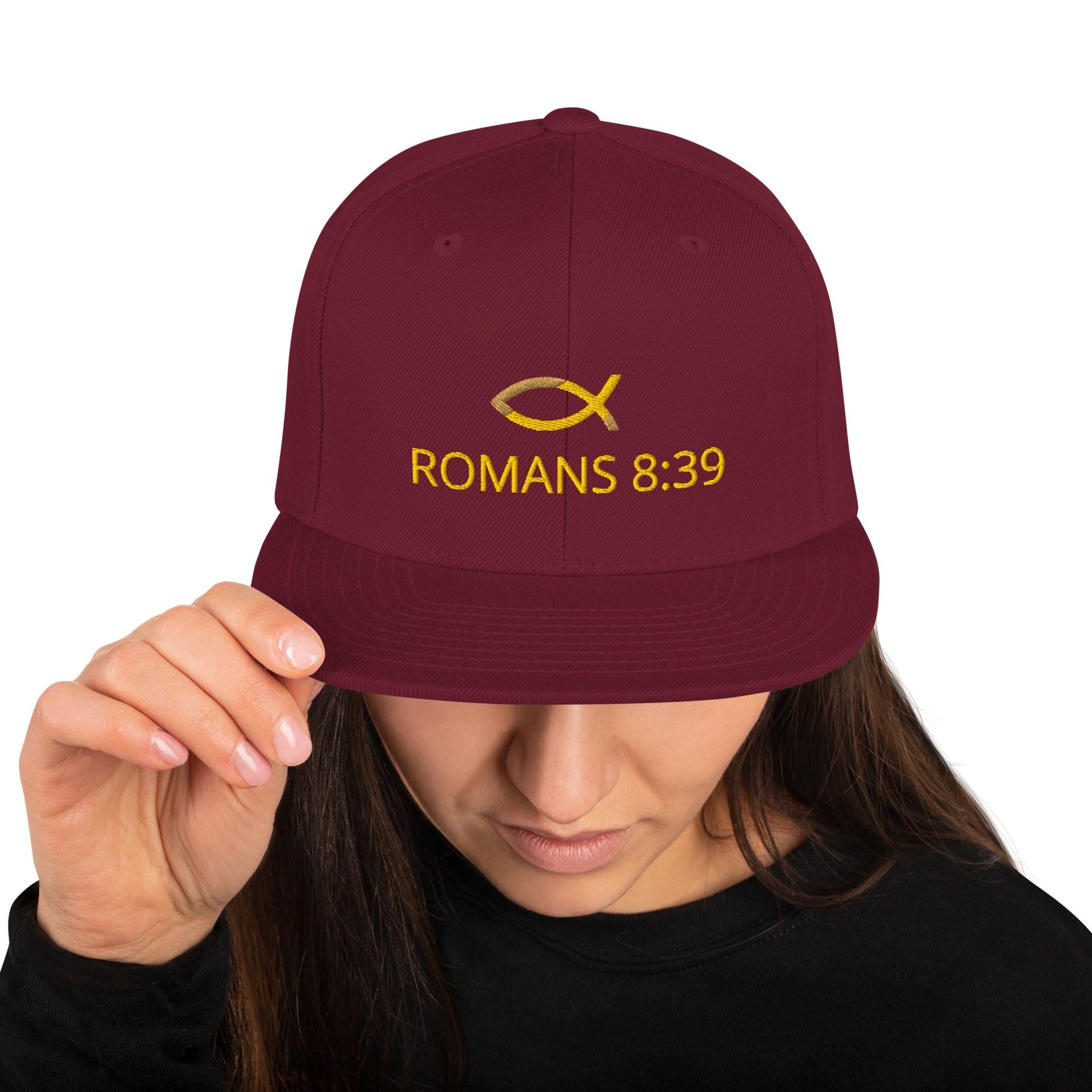 ✝️ Romans 8:39 “Nothing Can Separate Us” Embroidered Snapback Hat – Faith - Inspired Style Hat | Hats – GodSpeed Threads