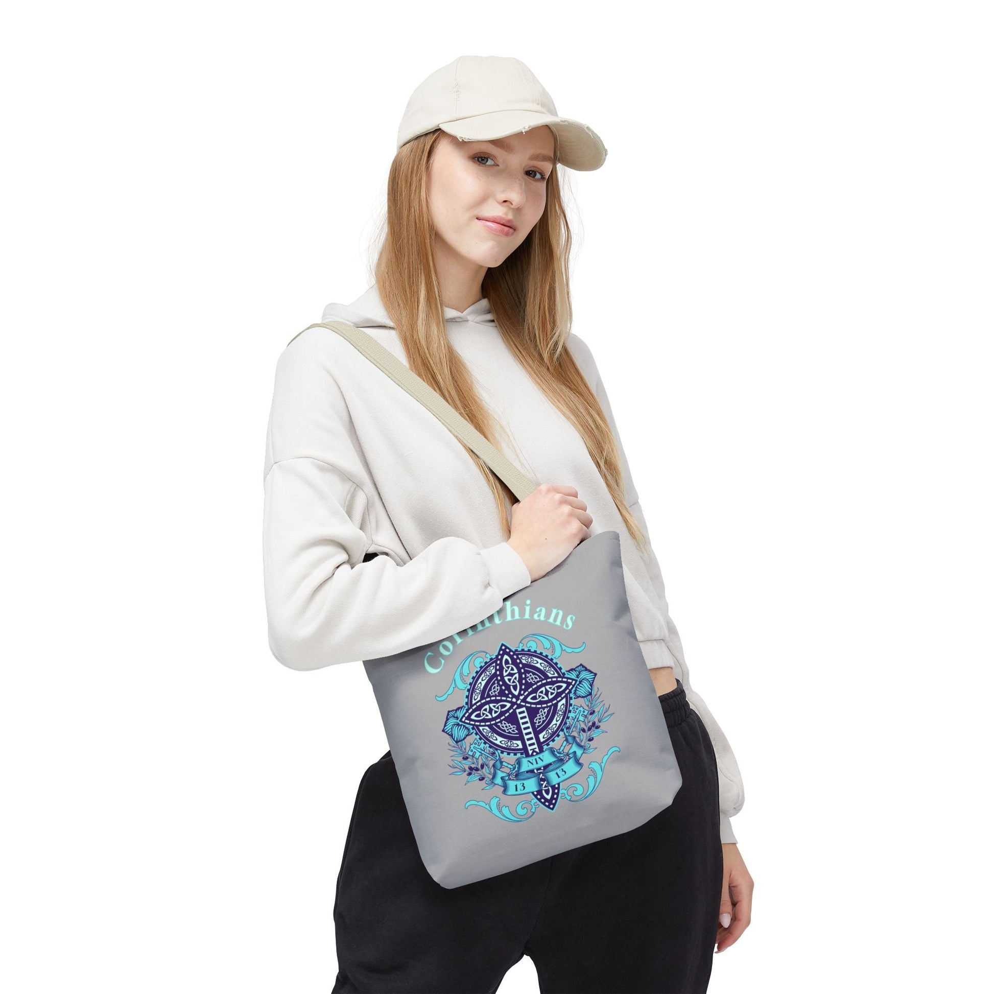 Spiritual Tote Bag with Cross Design | Christian Shoulder Bag, Inspirational Gift, Bible Verse Tote, Comfortable Everyday Use, [...] | Bags – GodSpeed Threads