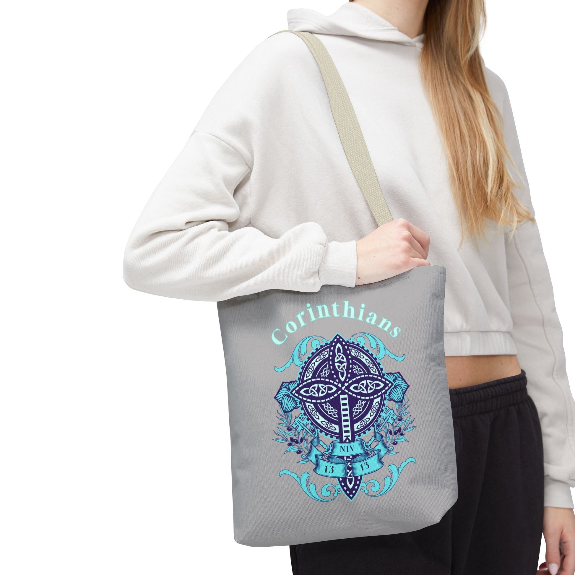 Spiritual Tote Bag with Cross Design | Christian Shoulder Bag, Inspirational Gift, Bible Verse Tote, Comfortable Everyday Use, [...] | Bags – GodSpeed Threads