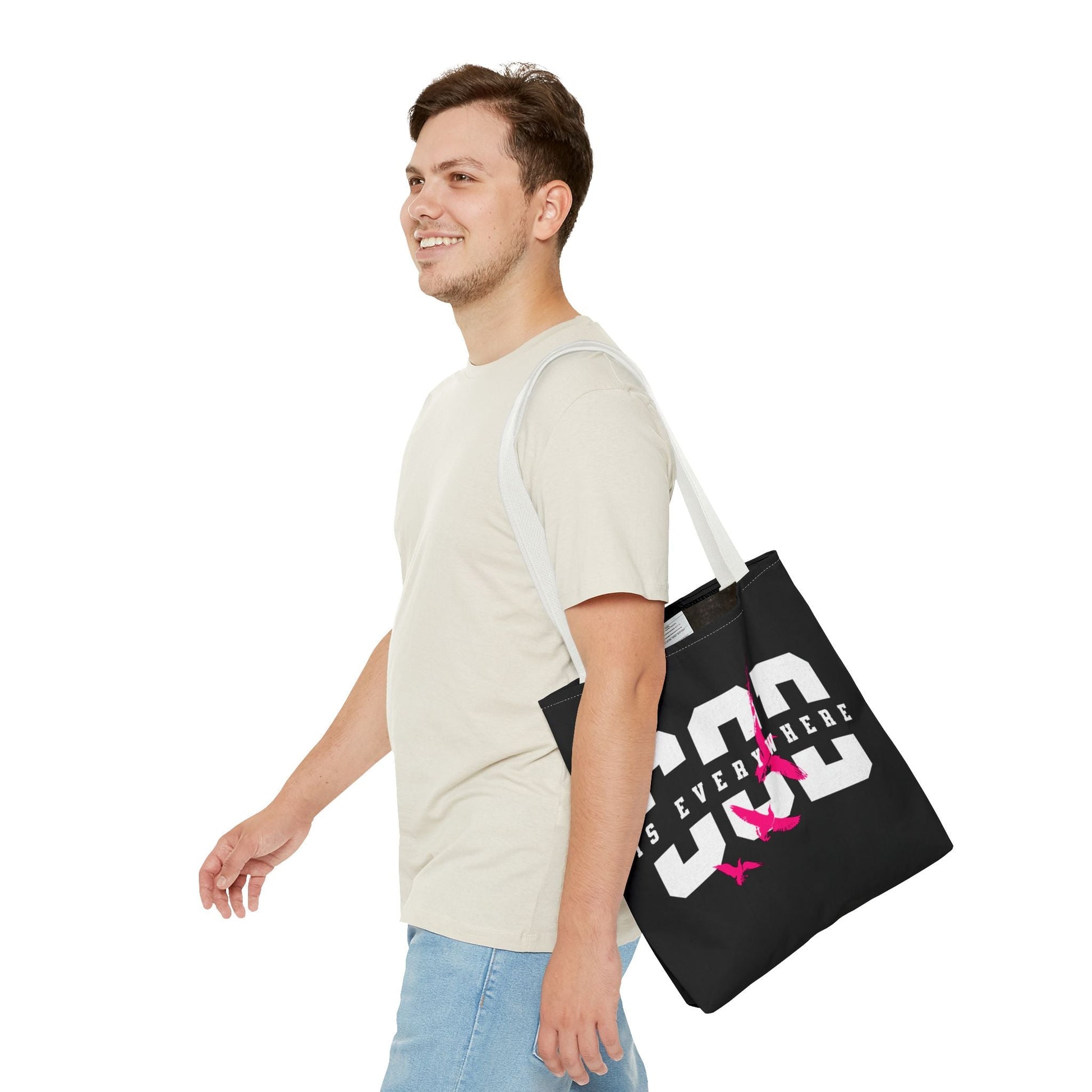 Stylish Tote Bag with Inspirational Design, Eco - Friendly Shopping Bag, Trendy Beach Bag, Gift for Friends, Motivational Everyday Use | Bags – GodSpeed Threads