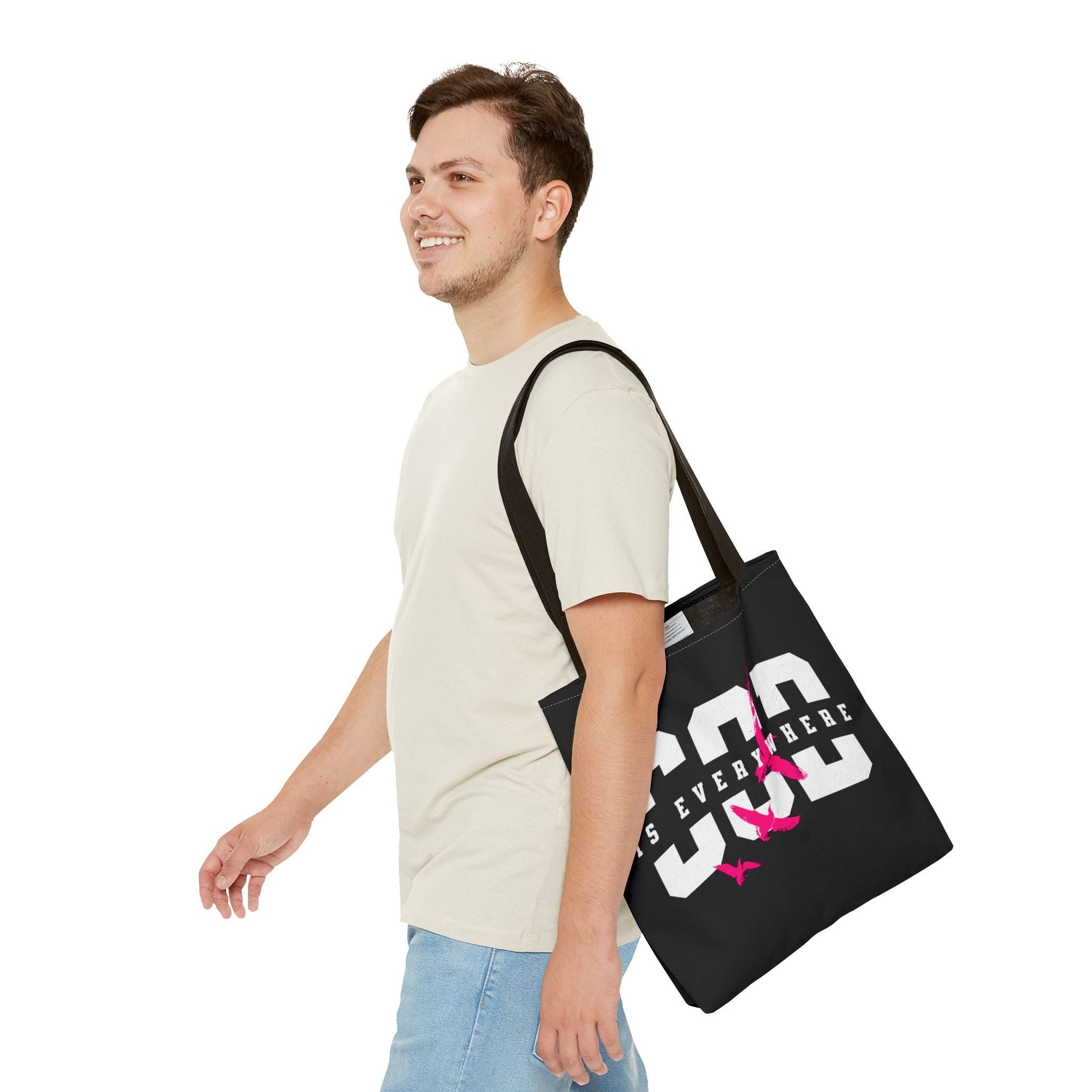 Stylish Tote Bag with Inspirational Design, Eco - Friendly Shopping Bag, Trendy Beach Bag, Gift for Friends, Motivational Everyday Use | Bags – GodSpeed Threads