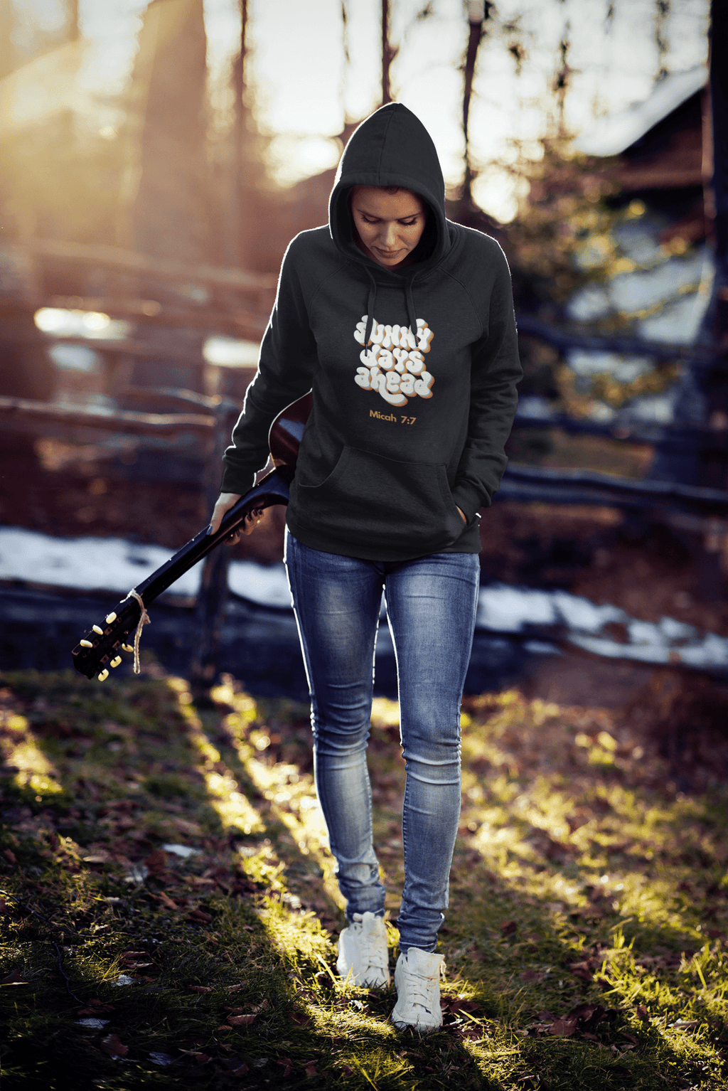 Sunny Days Ahead Hoodie – Micah 7:7 Faith & Hope Edition | Women's Hoodie | – GodSpeed Threads
