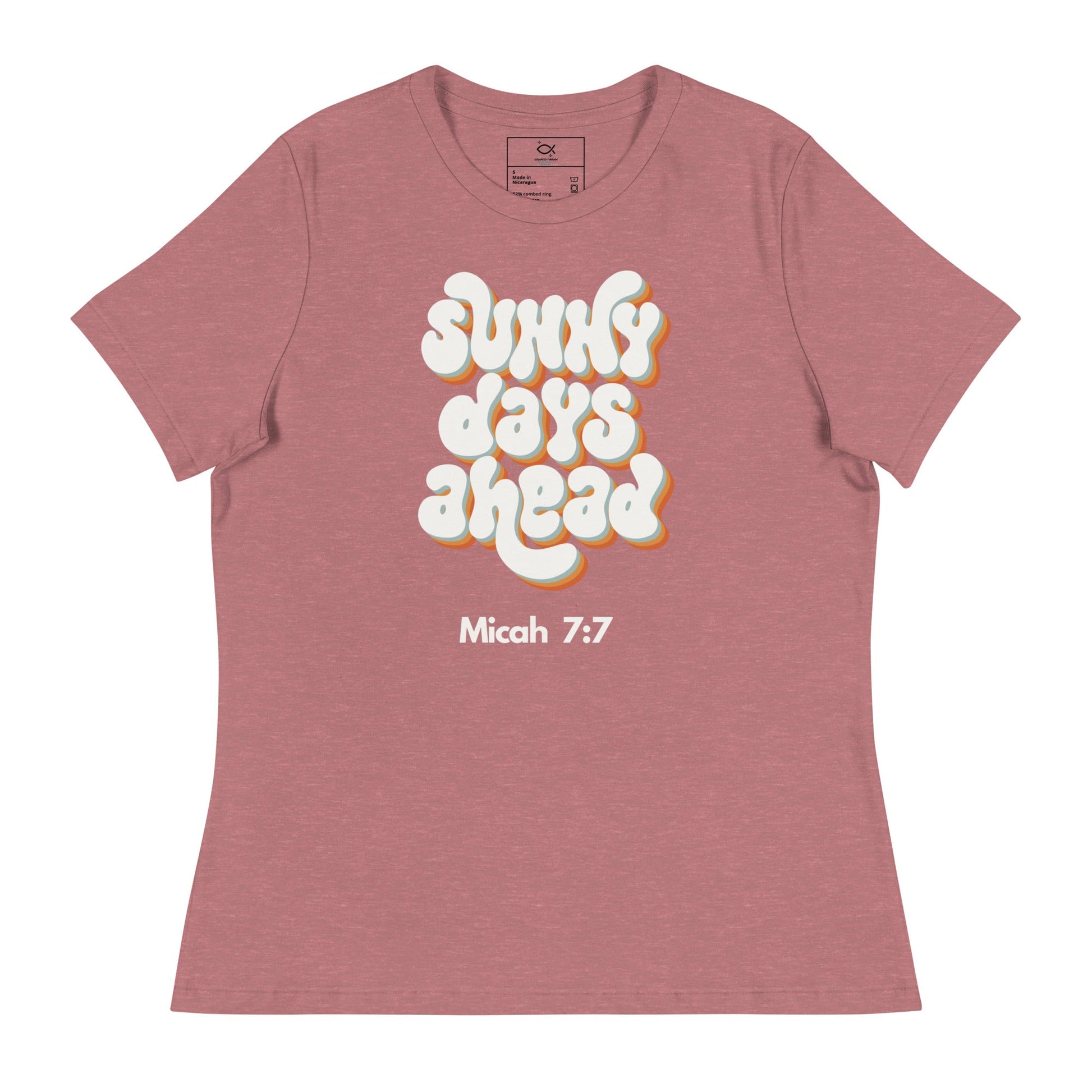⭐ Sunny Days Ahead T-Shirt – Micah 7:7 | Women's T-Shirts – GodSpeed Threads