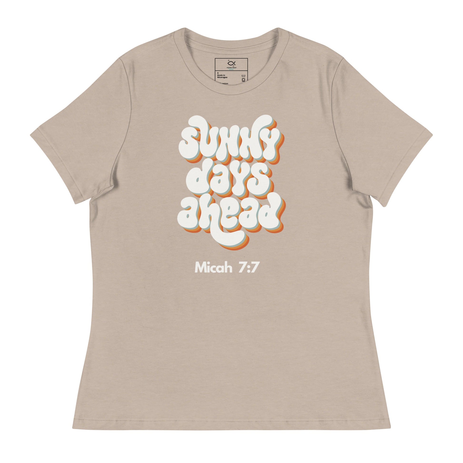 ⭐ Sunny Days Ahead T-Shirt – Micah 7:7 | Women's T-Shirts – GodSpeed Threads