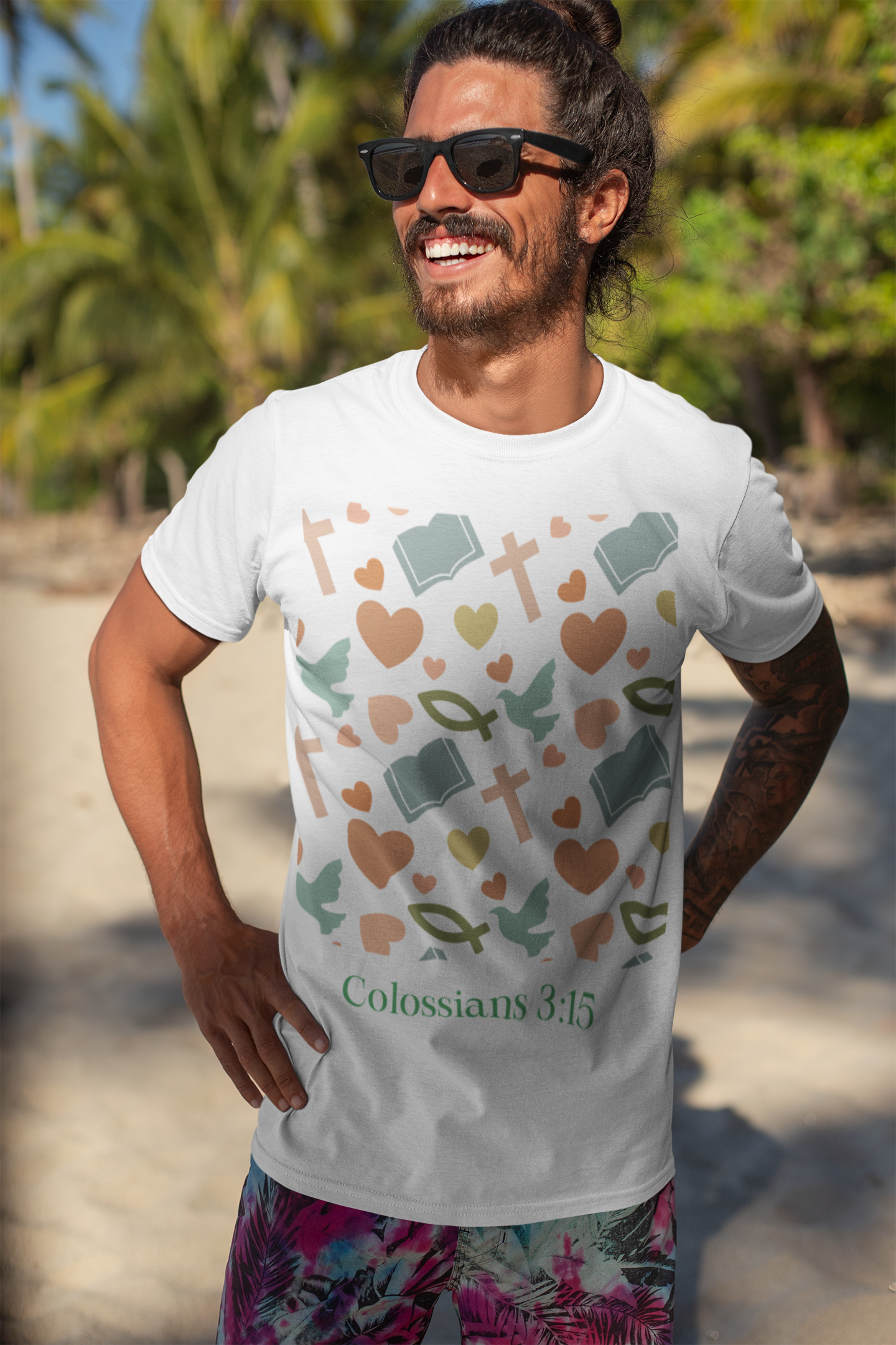 Faith-Inspired Short Sleeve T-Shirt - Corinthians 16:14