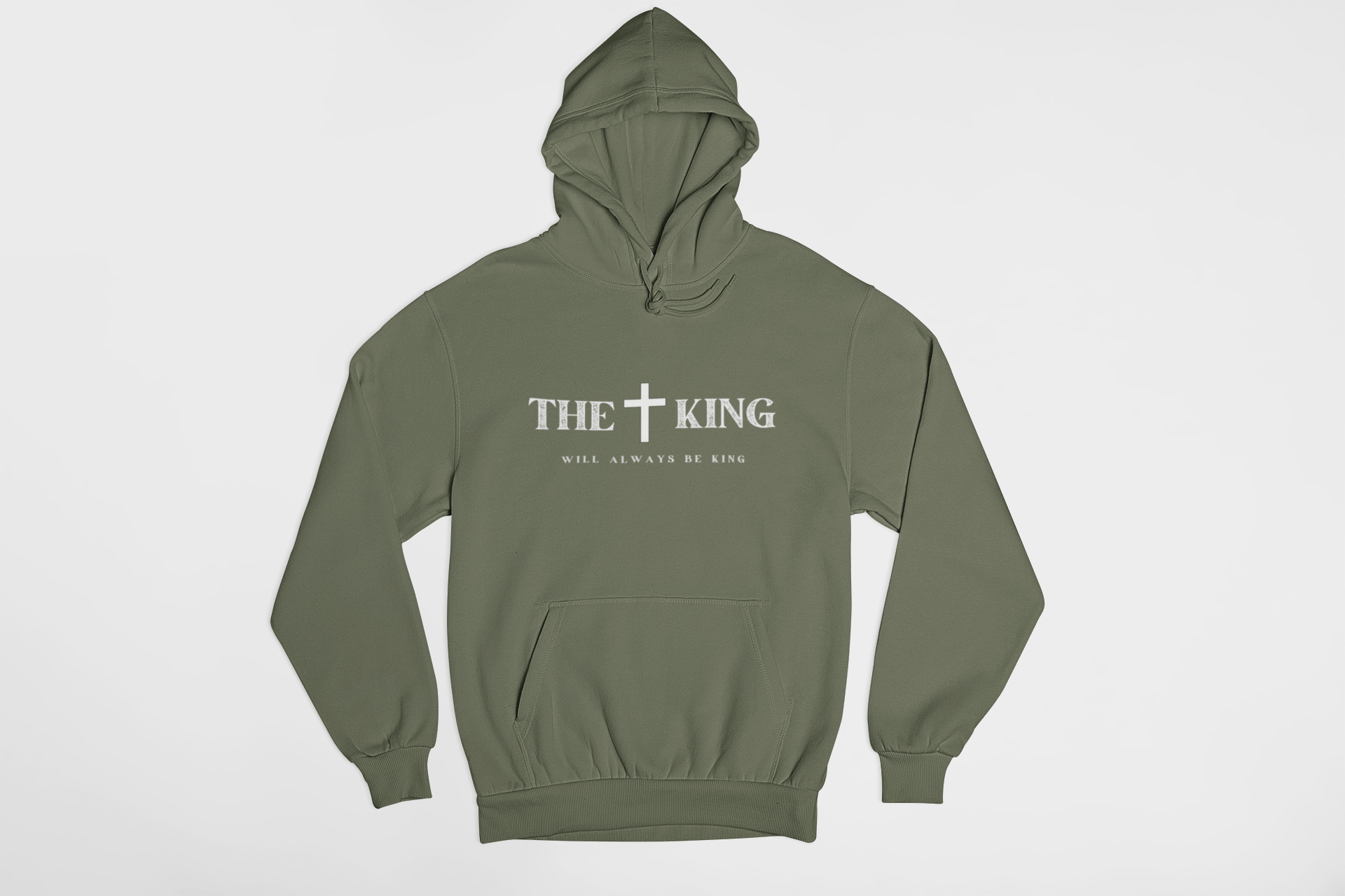 ✝️ The King Will Always Be King Hoodie – Christian Faith - Based Pullover | – GodSpeed Threads