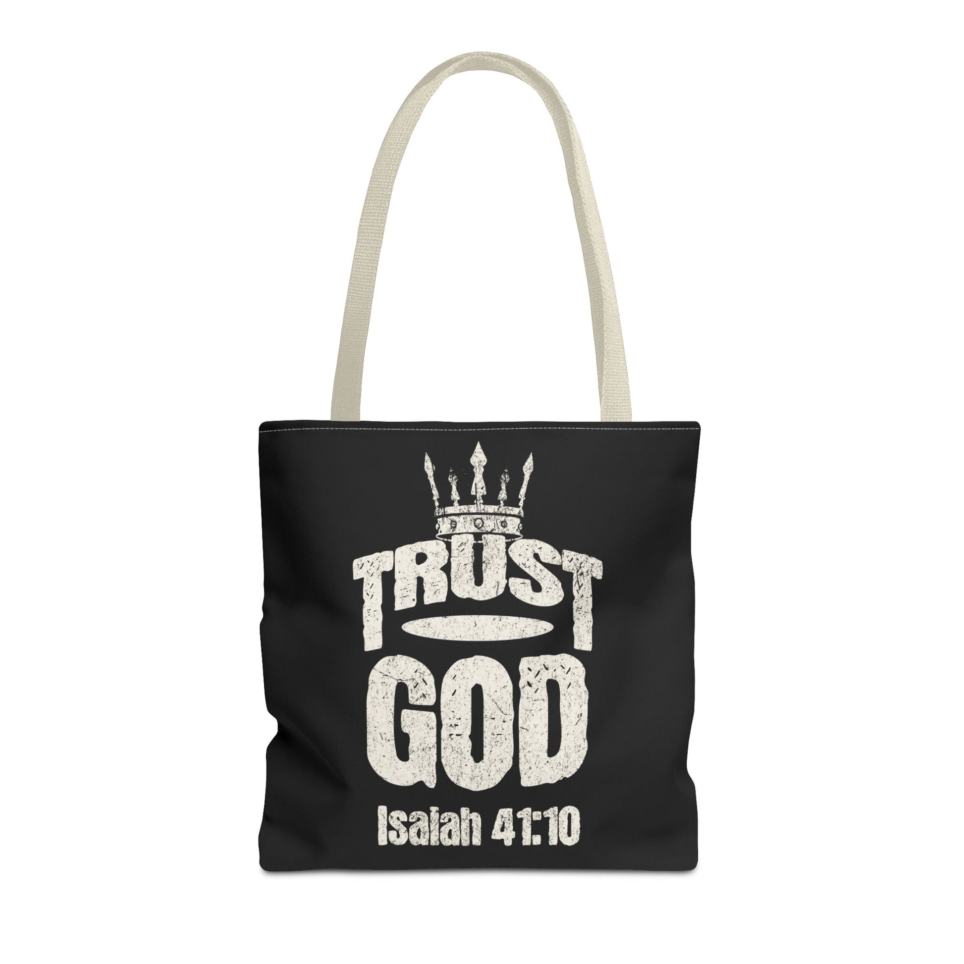 ✝️ Trust God – Isaiah 41:10 Christian Tote Bag | Bags – GodSpeed Threads