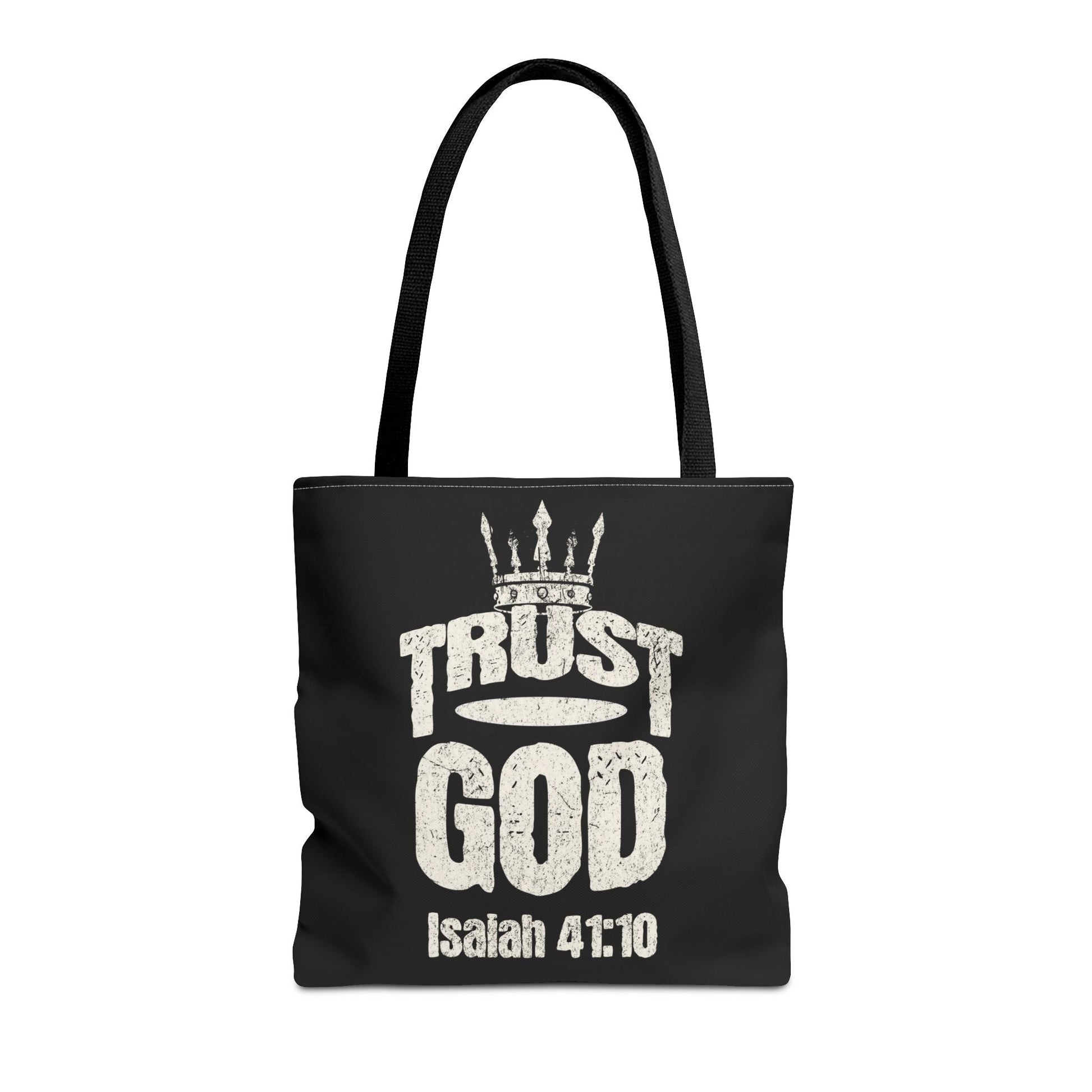 ✝️ Trust God – Isaiah 41:10 Christian Tote Bag | Bags – GodSpeed Threads