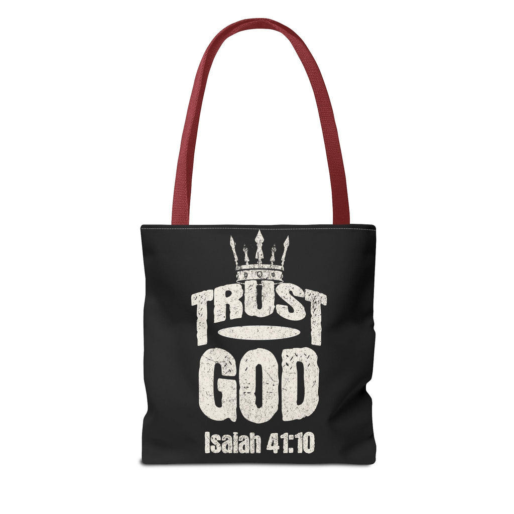 ✝️ Trust God – Isaiah 41:10 Christian Tote Bag | Bags – GodSpeed Threads