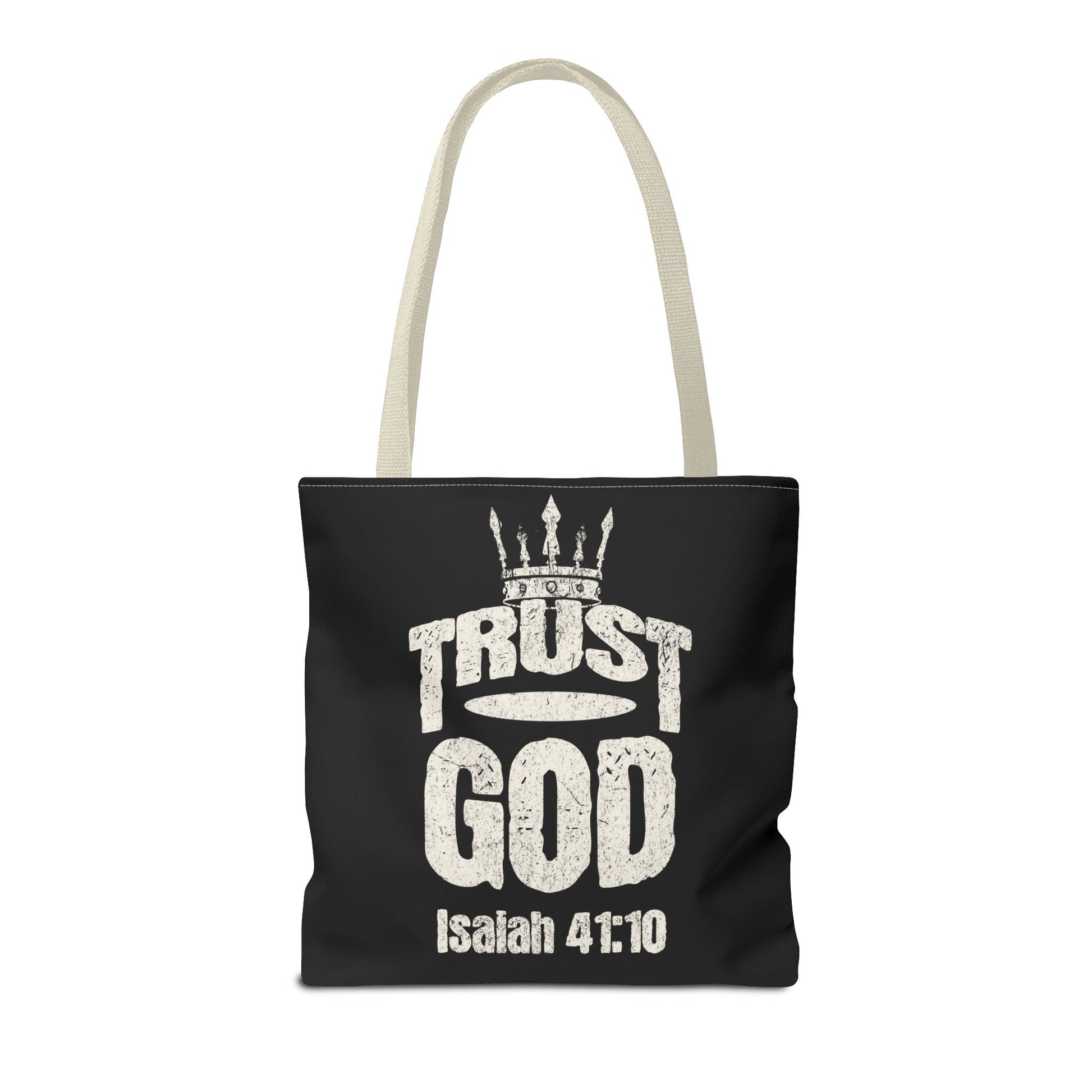 ✝️ Trust God – Isaiah 41:10 Christian Tote Bag | Bags – GodSpeed Threads
