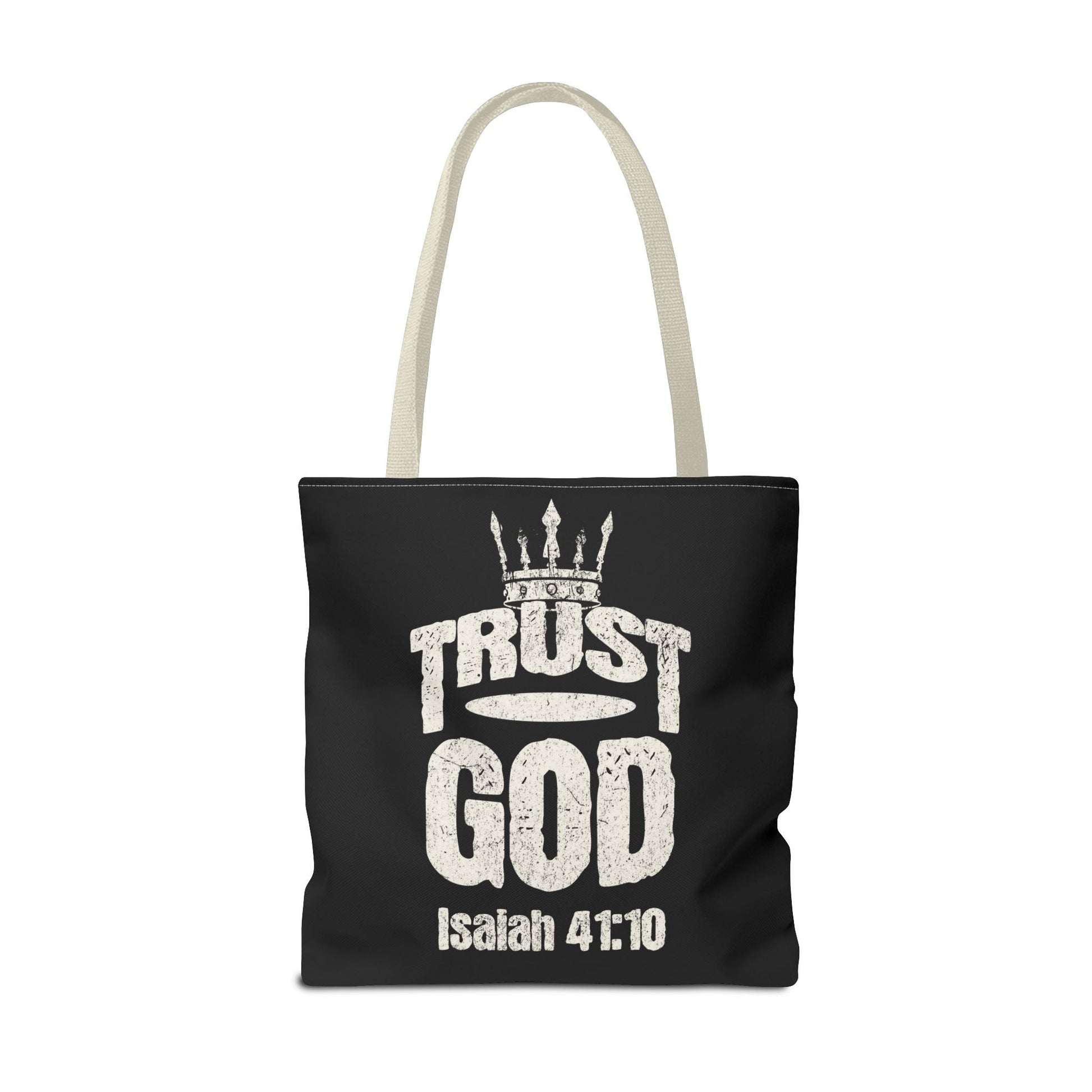 ✝️ Trust God – Isaiah 41:10 Christian Tote Bag | Bags – GodSpeed Threads
