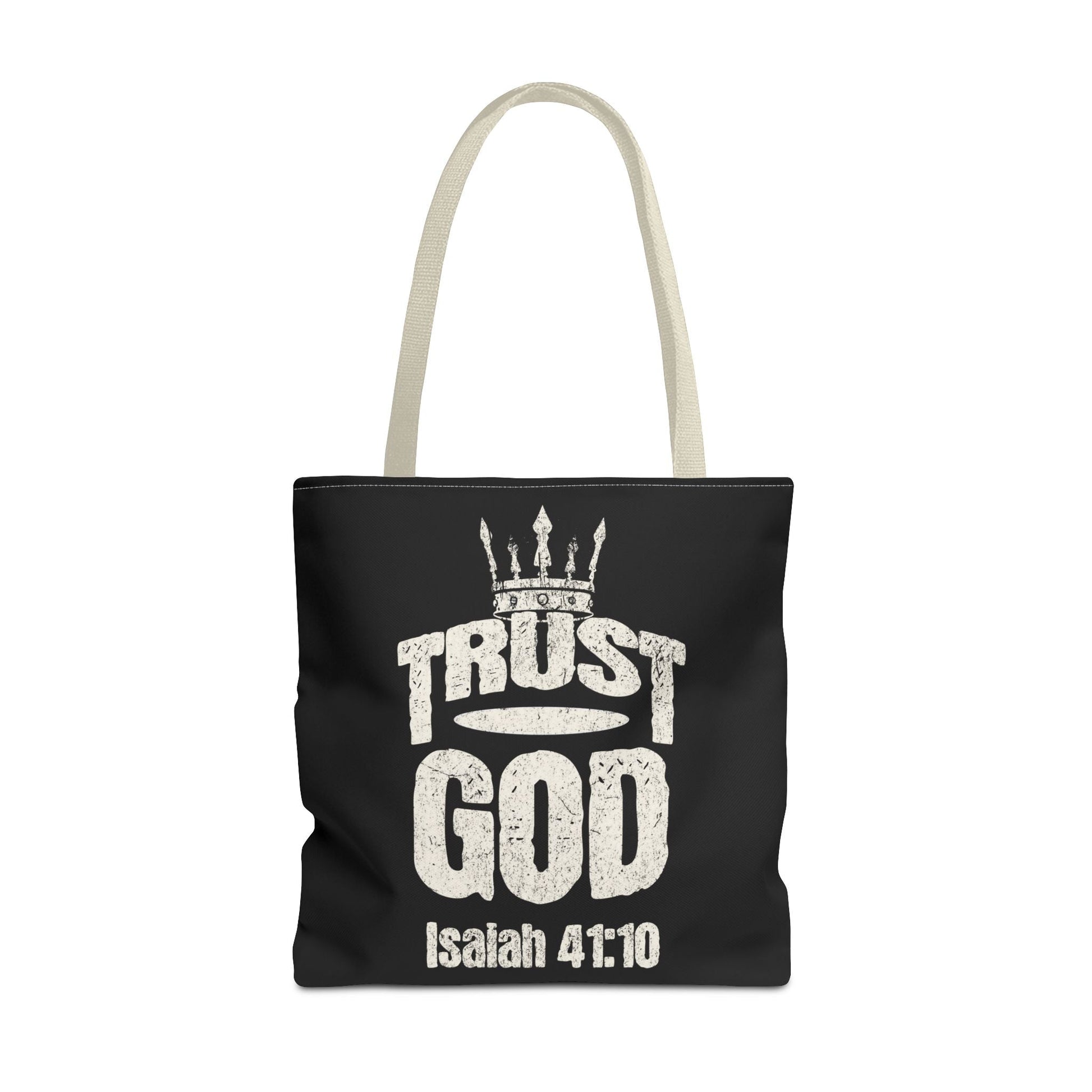 ✝️ Trust God – Isaiah 41:10 Christian Tote Bag | Bags – GodSpeed Threads