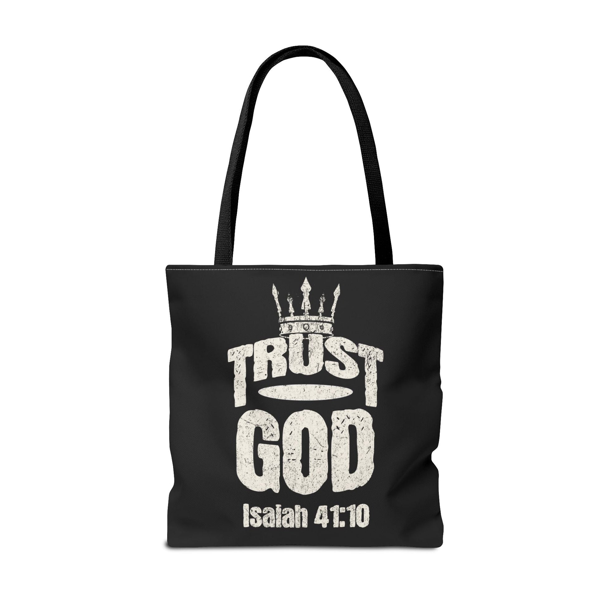 ✝️ Trust God – Isaiah 41:10 Christian Tote Bag | Bags – GodSpeed Threads
