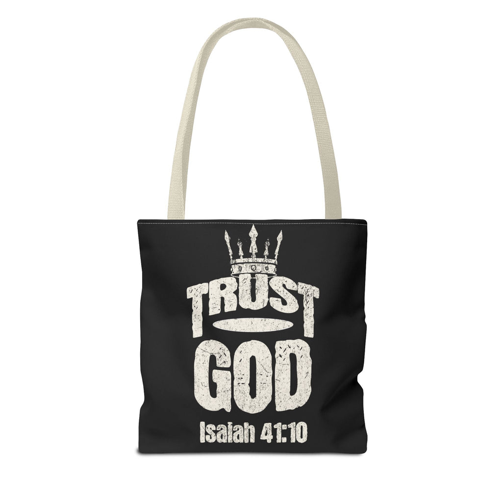 ✝️ Trust God – Isaiah 41:10 Christian Tote Bag | Bags – GodSpeed Threads