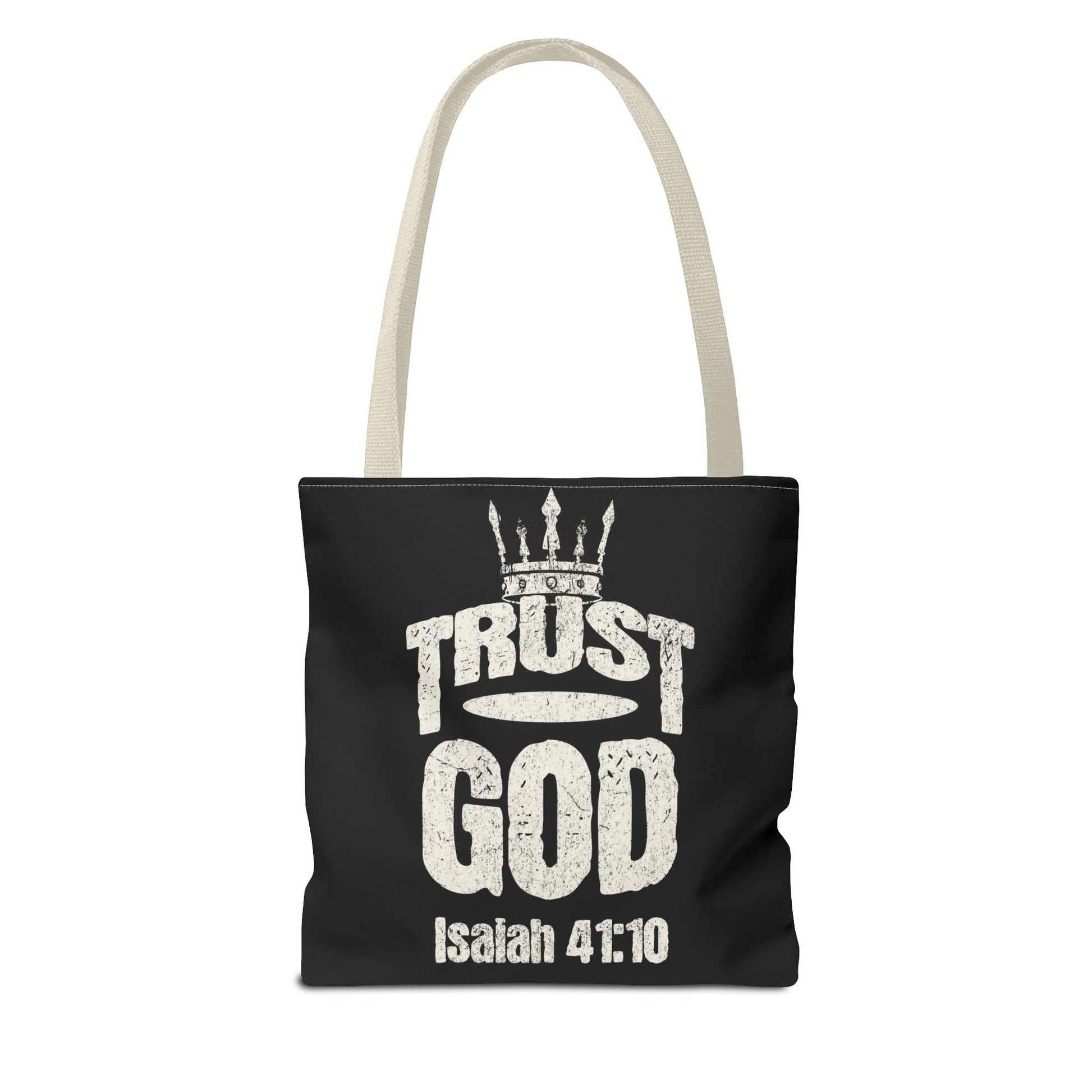 ✝️ Trust God – Isaiah 41:10 Christian Tote Bag | Bags – GodSpeed Threads