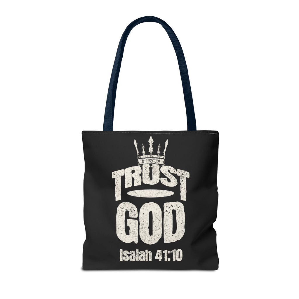 ✝️ Trust God – Isaiah 41:10 Christian Tote Bag | Bags – GodSpeed Threads