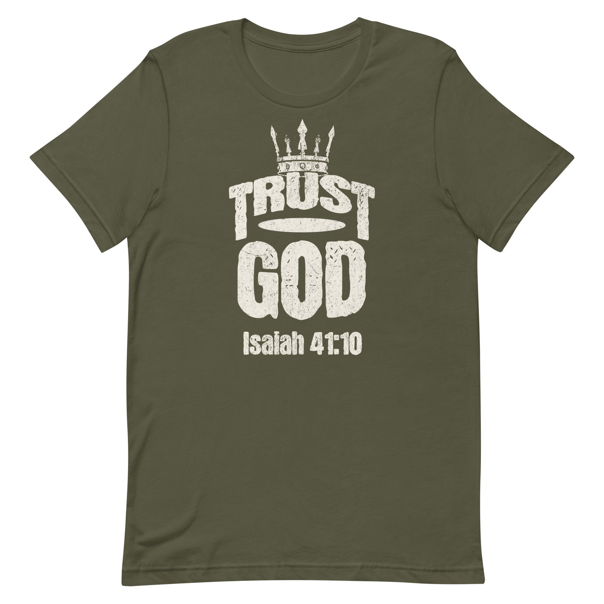 Trust God Men's T-Shirt – Isaiah 41:10 Christian Apparel | T-Shirt – GodSpeed Threads