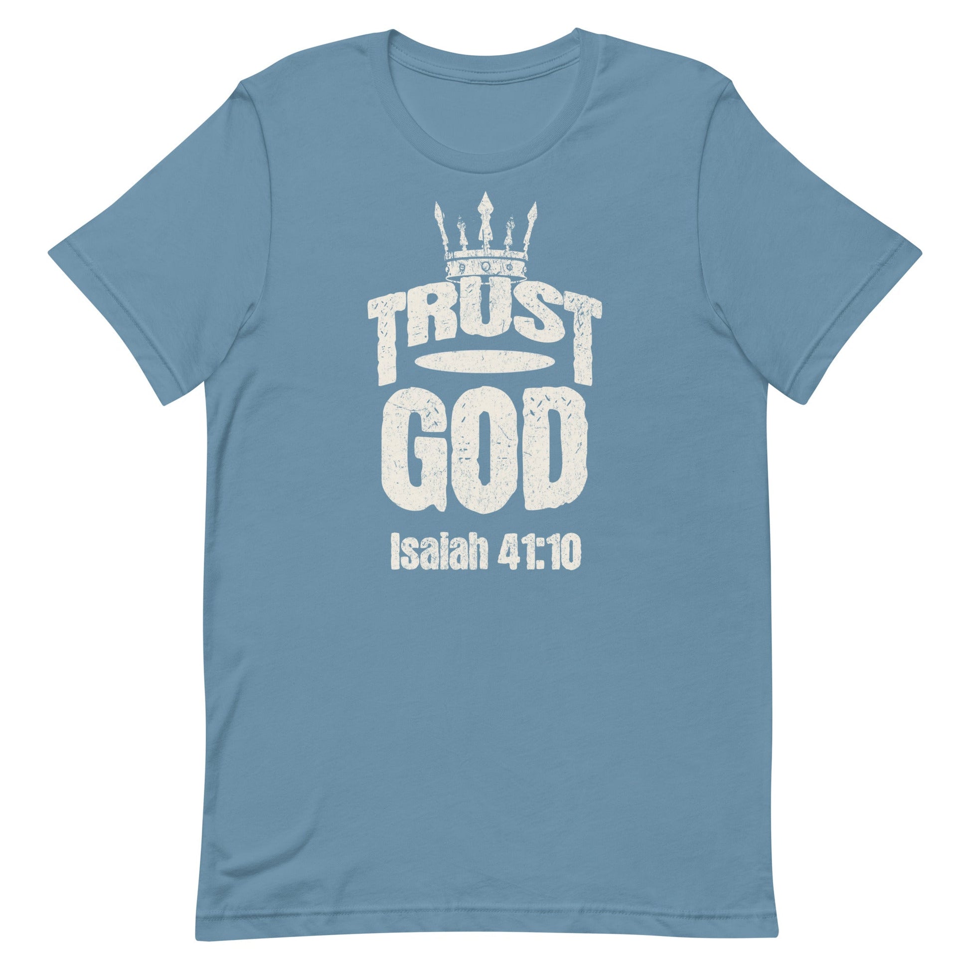 Trust God Men's T-Shirt – Isaiah 41:10 Christian Apparel | T-Shirt – GodSpeed Threads