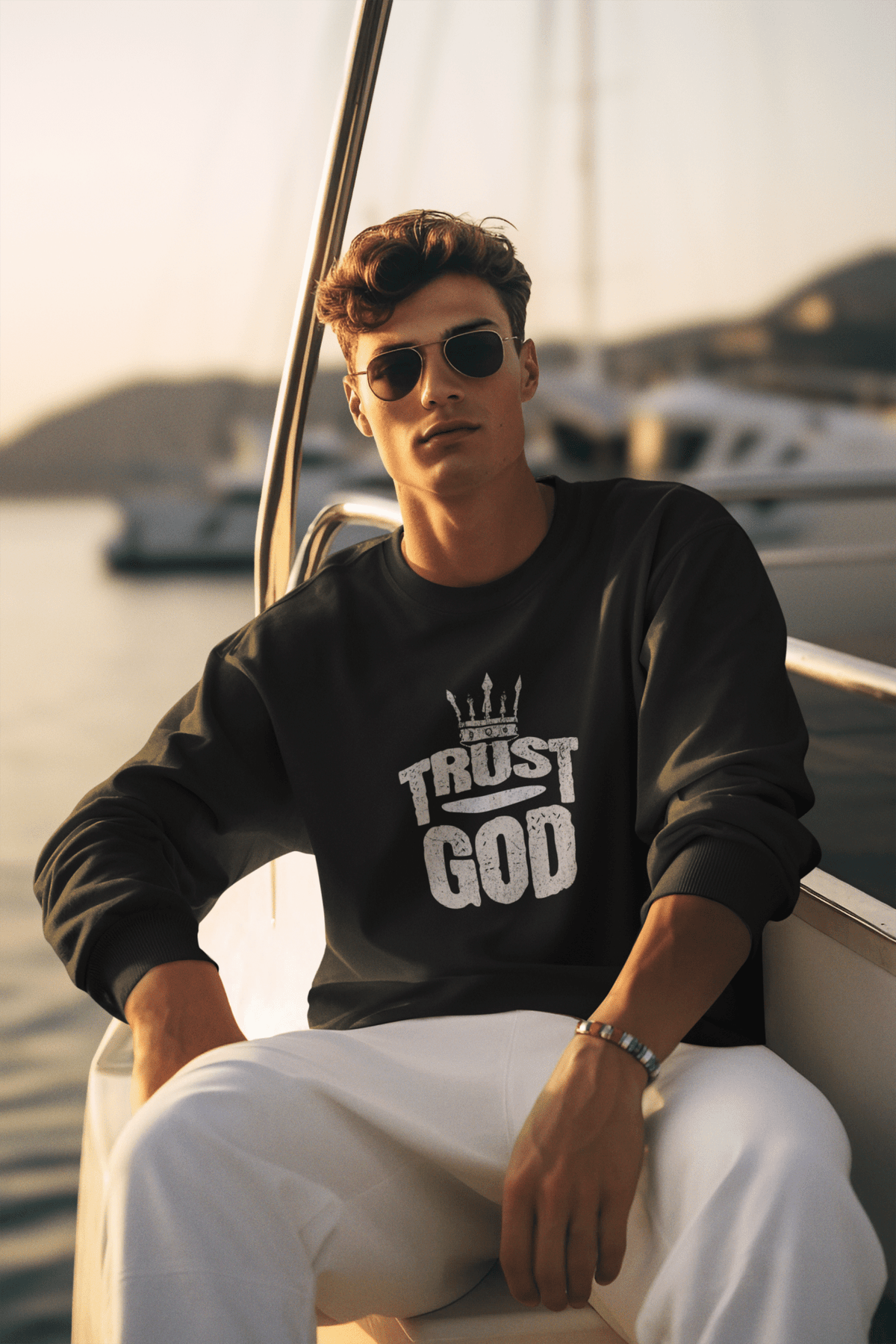 Trust God Sweatshirt – Isaiah 41:10 Christian Faith Apparel | sweatshirts – GodSpeed Threads