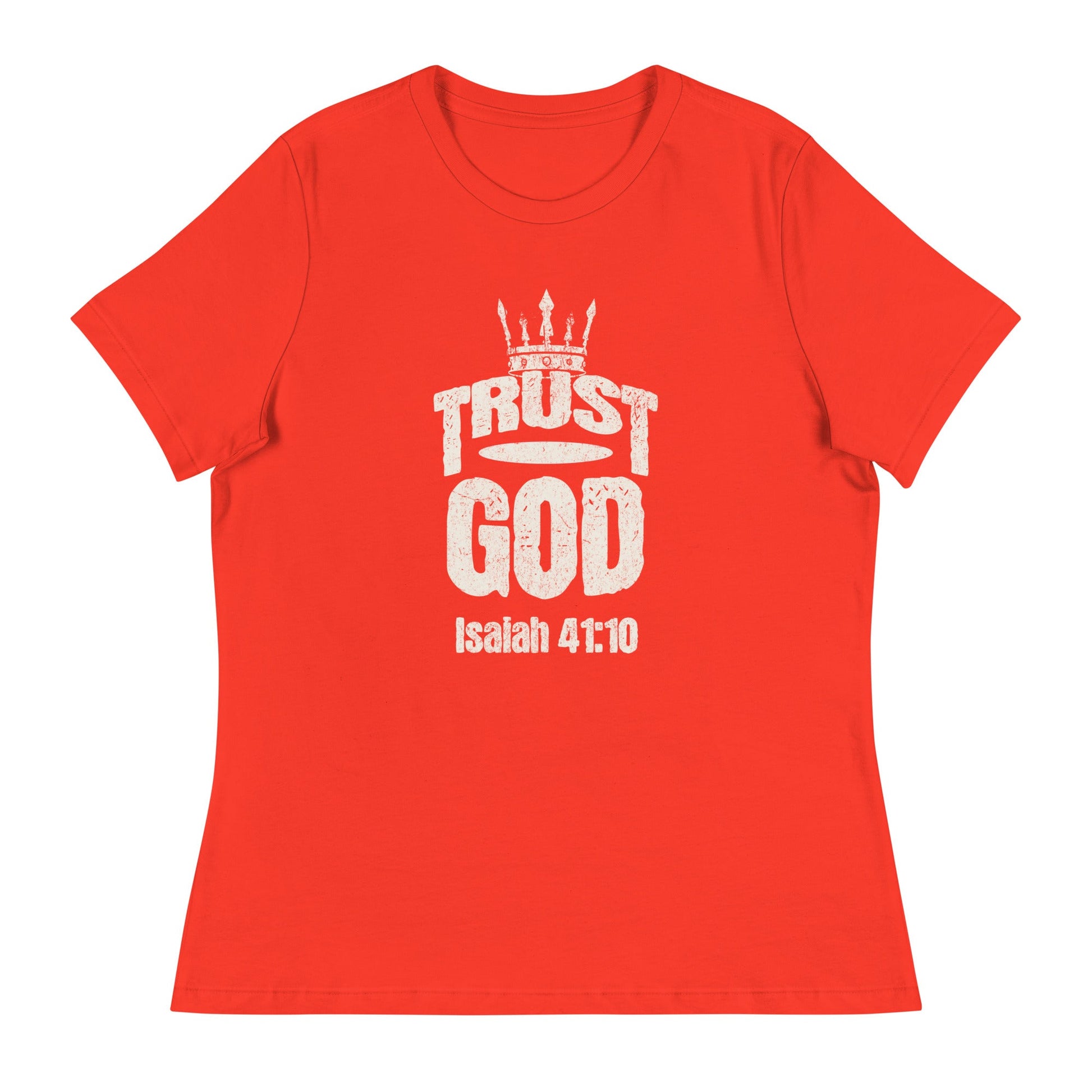 Trust God Women's T-Shirt – Isaiah 41:10 - Wear Your Faith | Women's T-Shirts – GodSpeed Threads