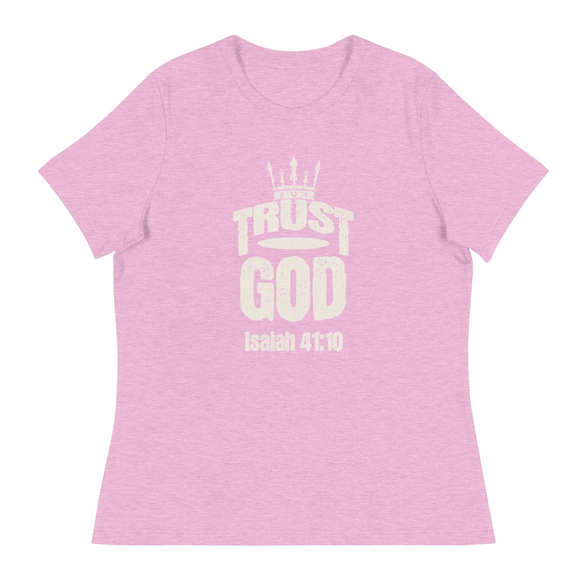 Trust God Women's T-Shirt – Isaiah 41:10 - Wear Your Faith | Women's T-Shirts – GodSpeed Threads