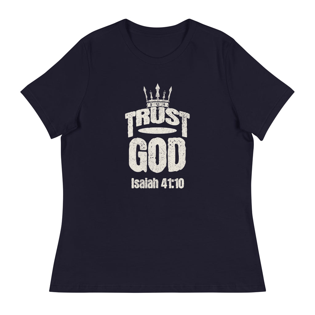 Trust God Women's T-Shirt – Isaiah 41:10 - Wear Your Faith | Women's T-Shirts – GodSpeed Threads