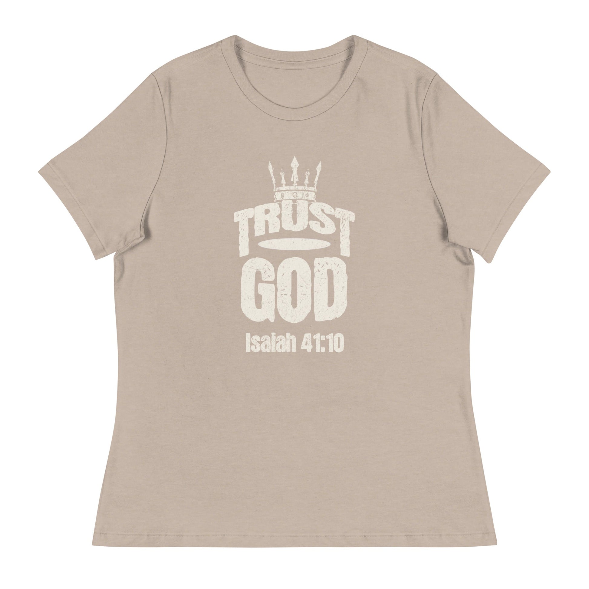 Trust God Women's T-Shirt – Isaiah 41:10 - Wear Your Faith | Women's T-Shirts – GodSpeed Threads